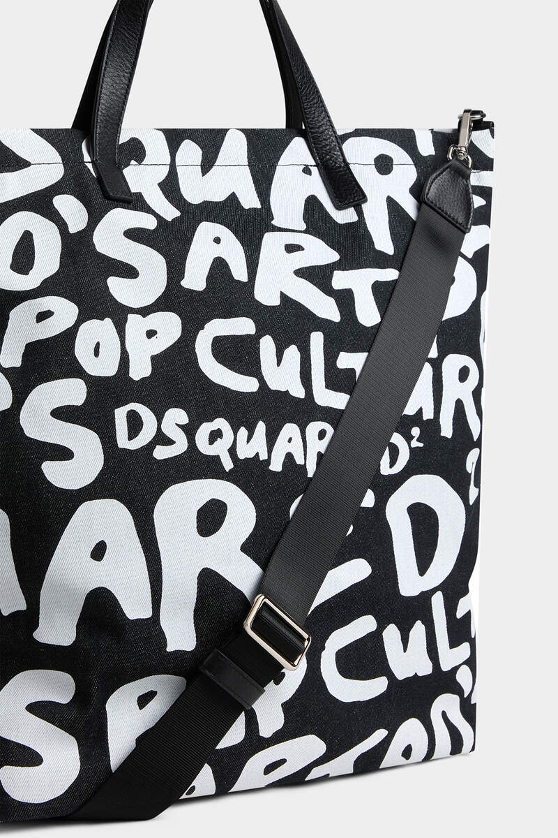 DSQUARED2 D2 POP 80'S SHOPPING BAG | REVERSIBLE
