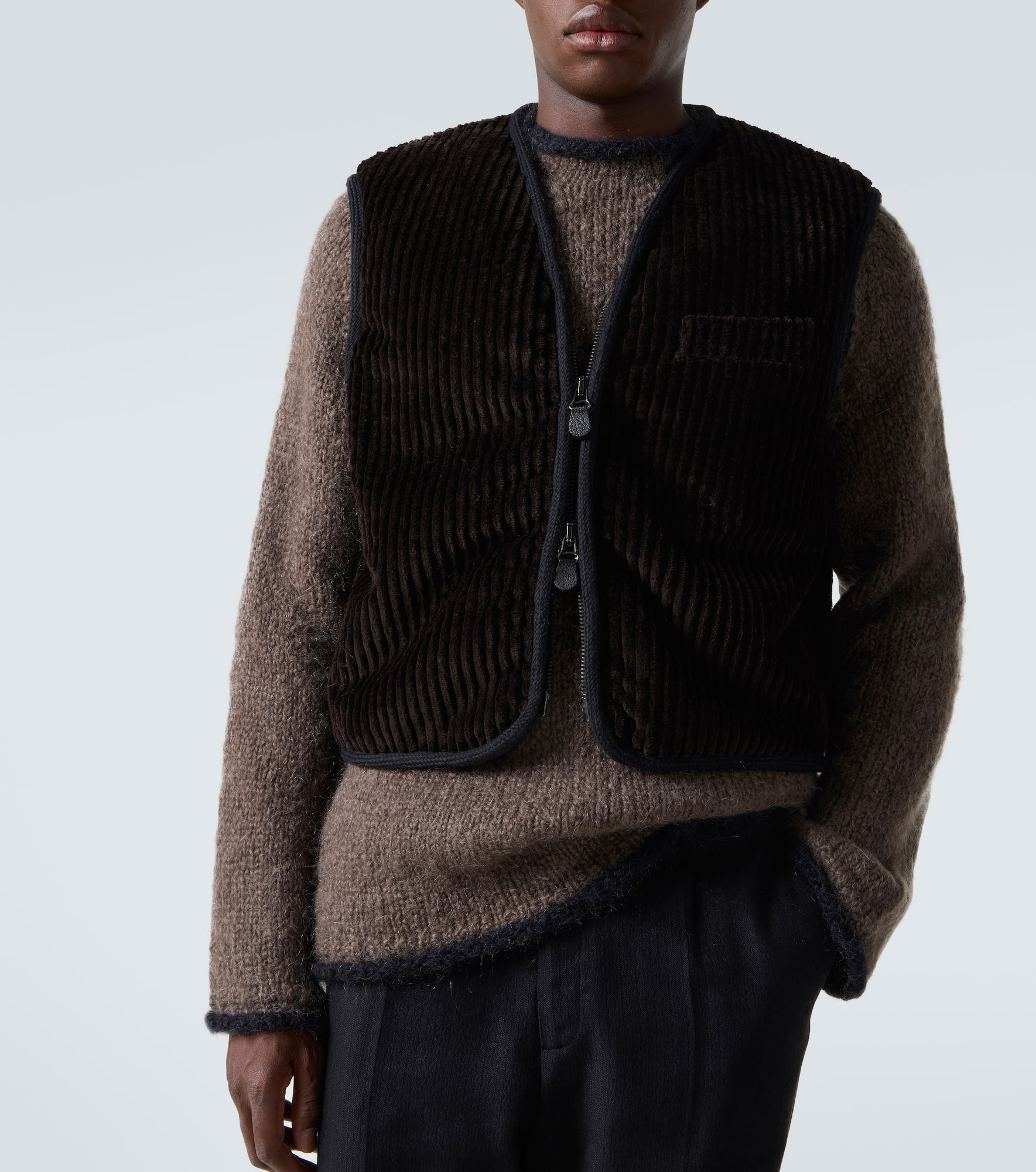 Top cotton corduroy vest - 5