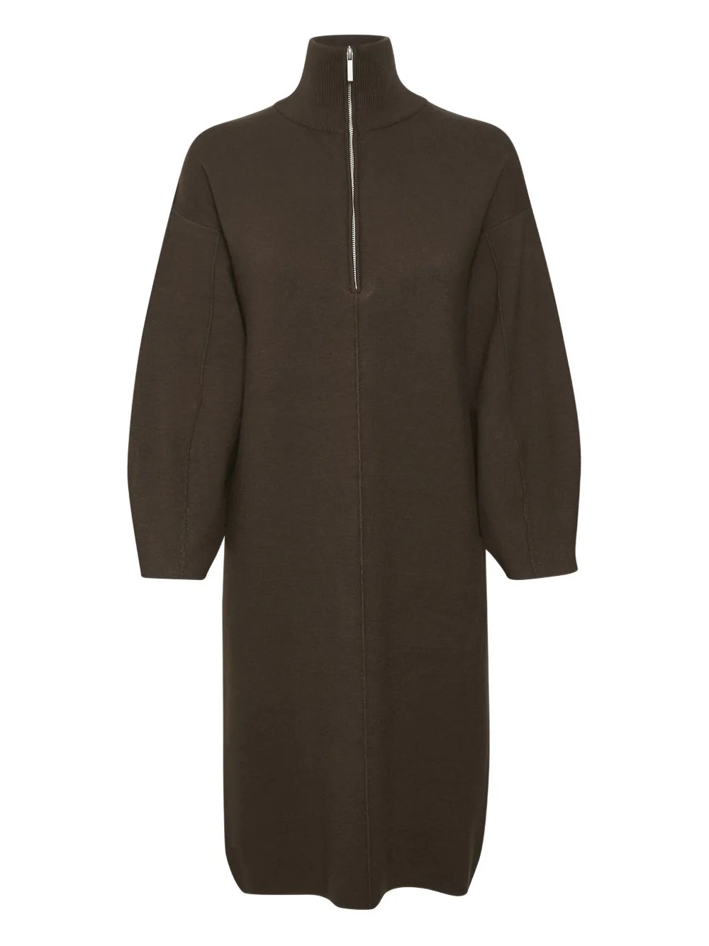 zip-front mini dress - 1
