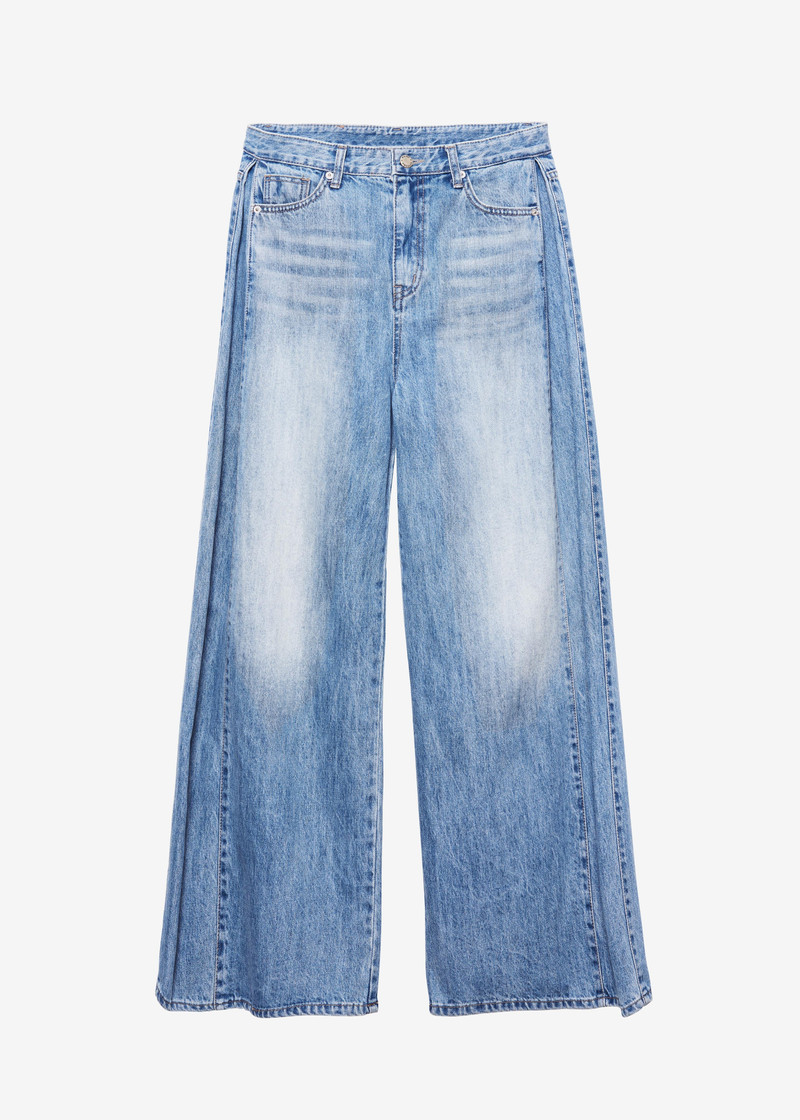 Oakley Wide Leg Jeans - Blue Wash 1