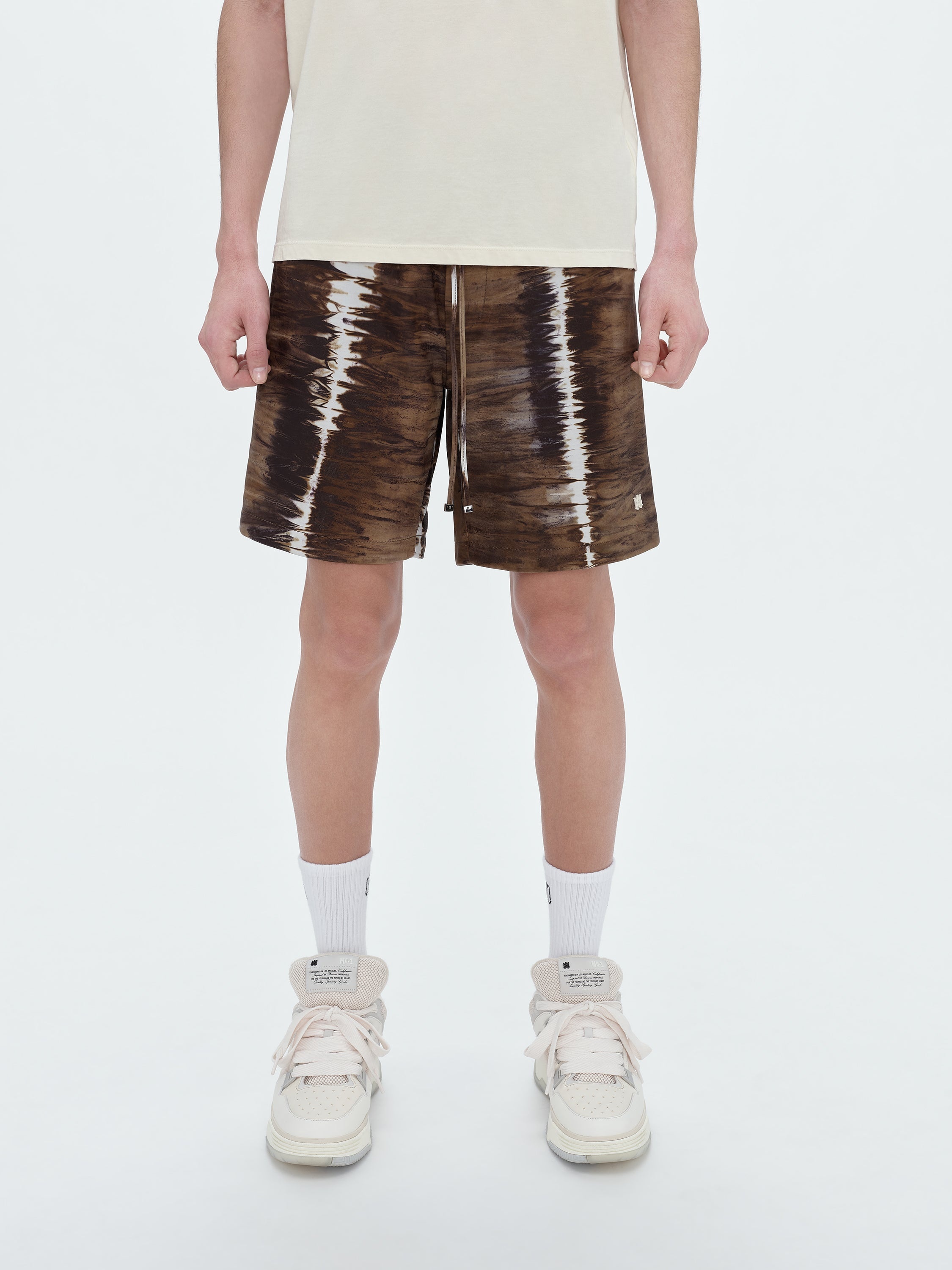 LEATHER TIE DYE SHORT - 3