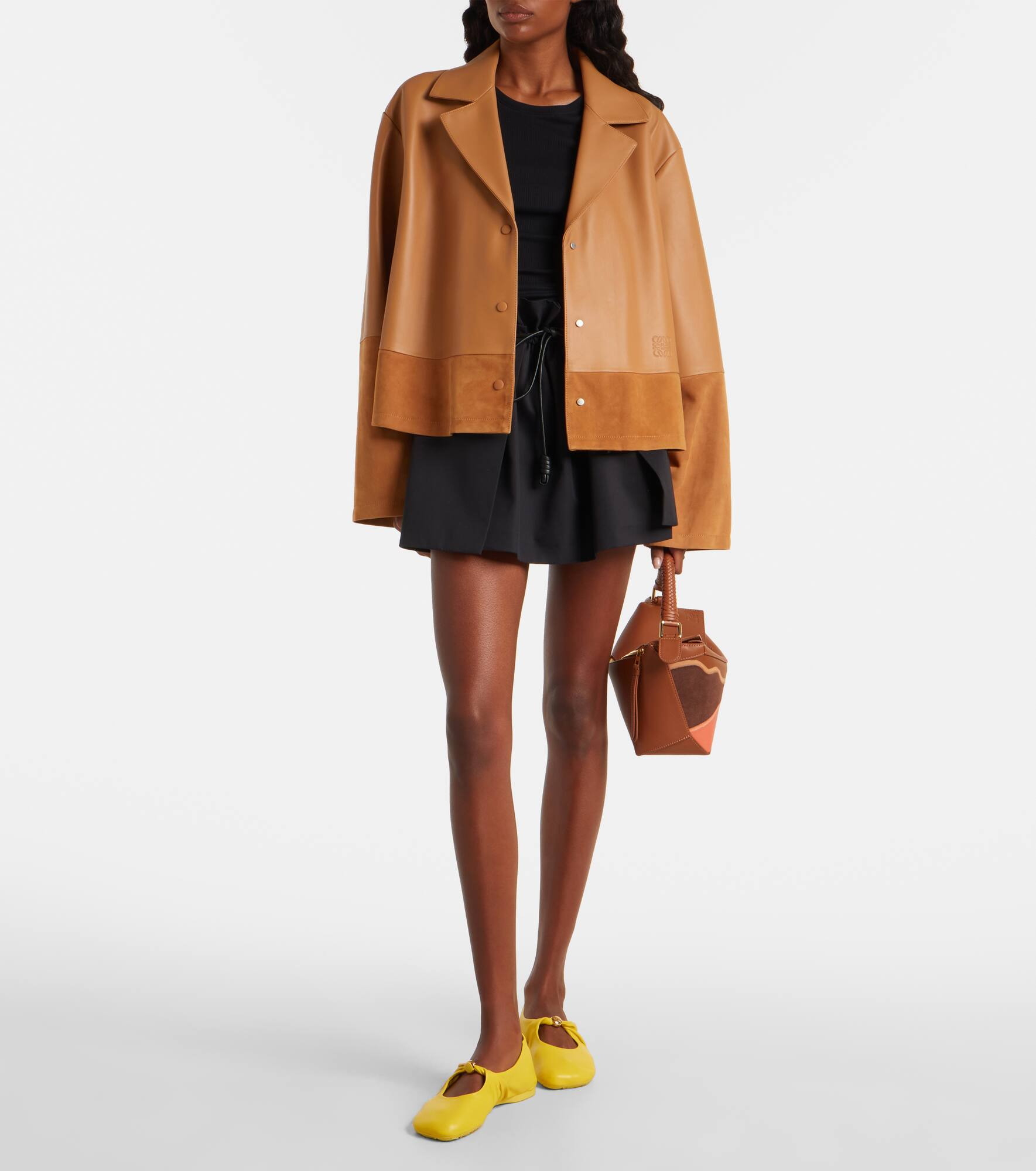 Pyjama leather and suede jacket - 2
