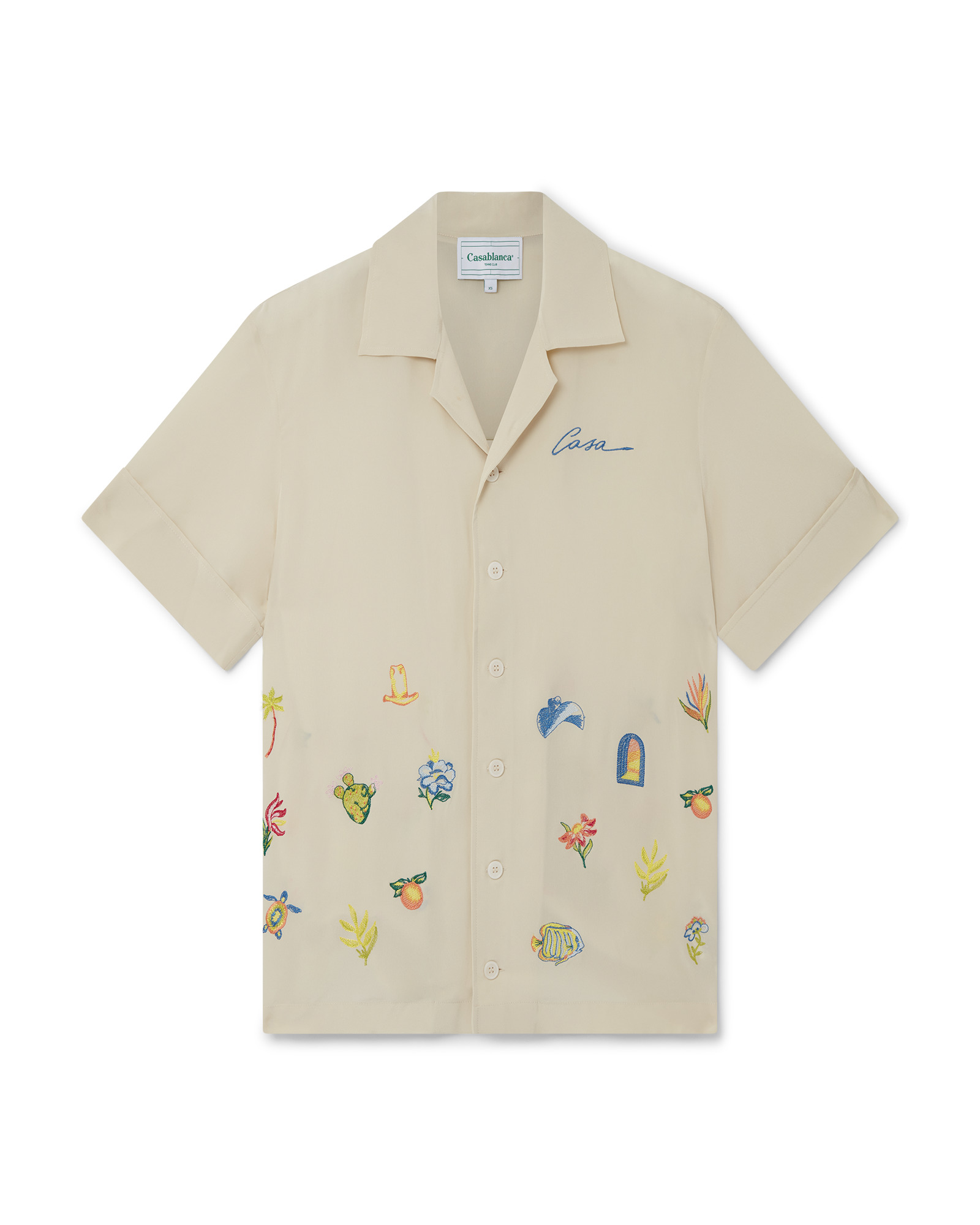 Casa Icons Embroidery Silk Shirt - 1