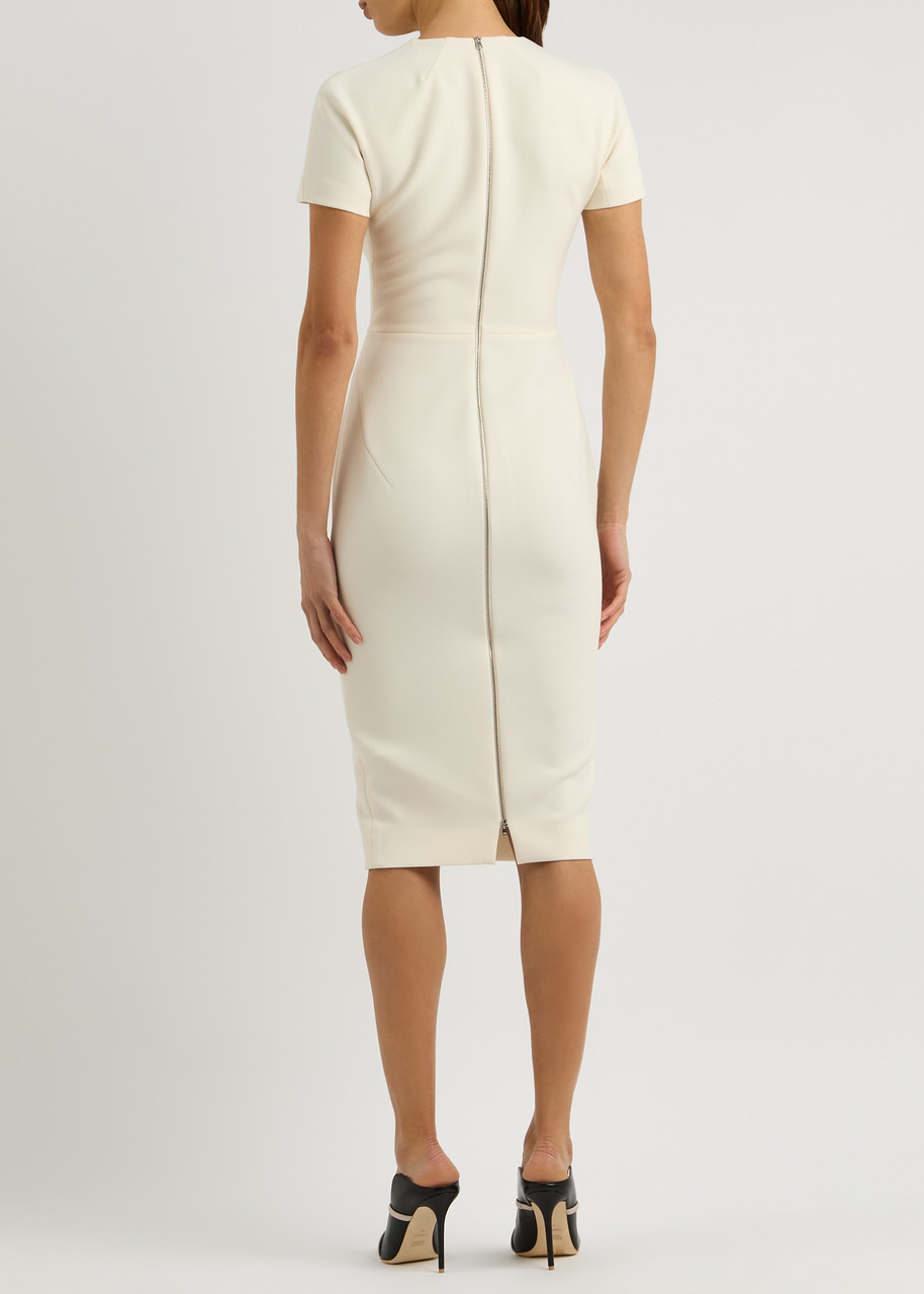 Victoria Beckham Woven Midi Dress - 3