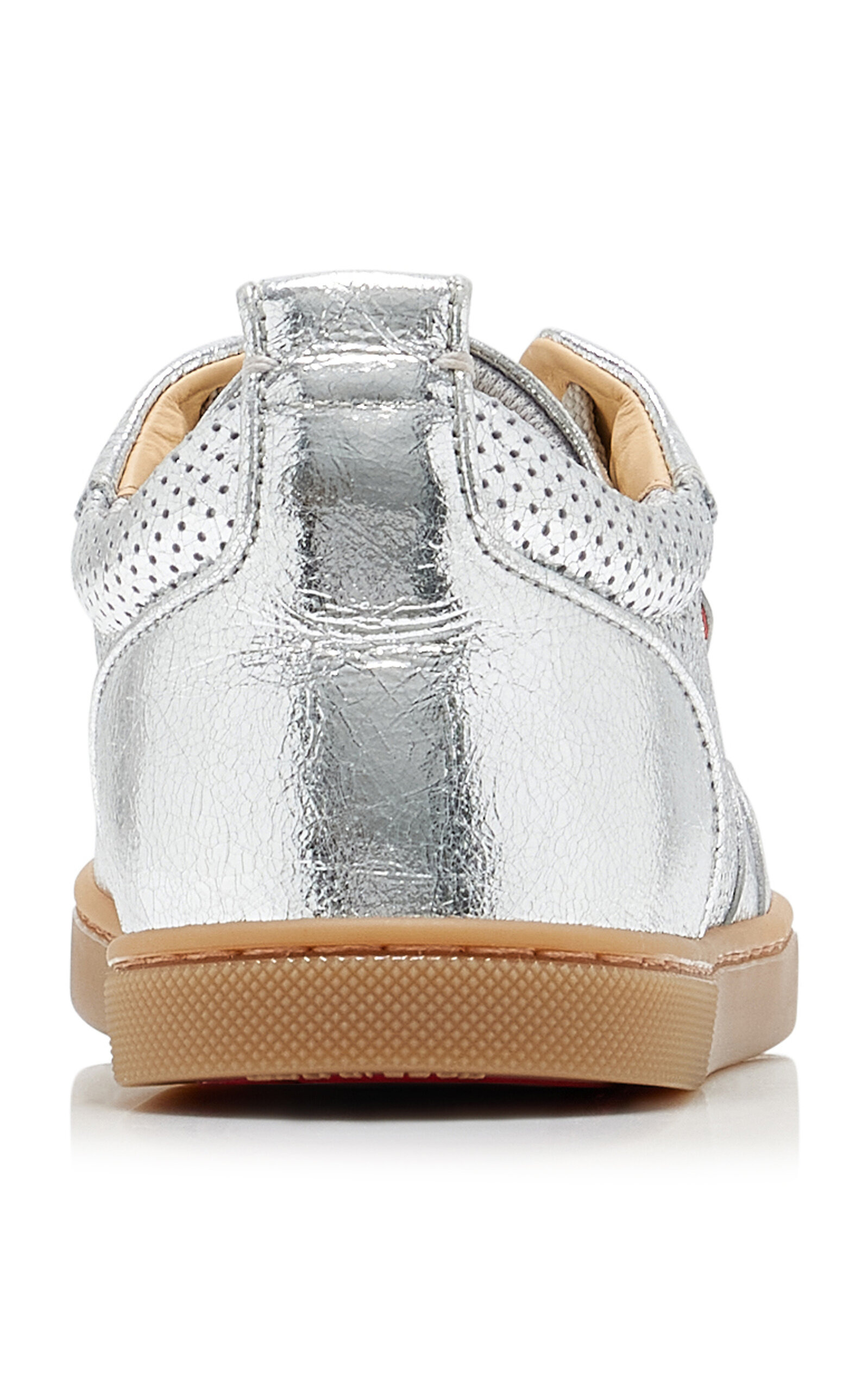 Tutti Rui Metallic Leather Sneakers silver - 3
