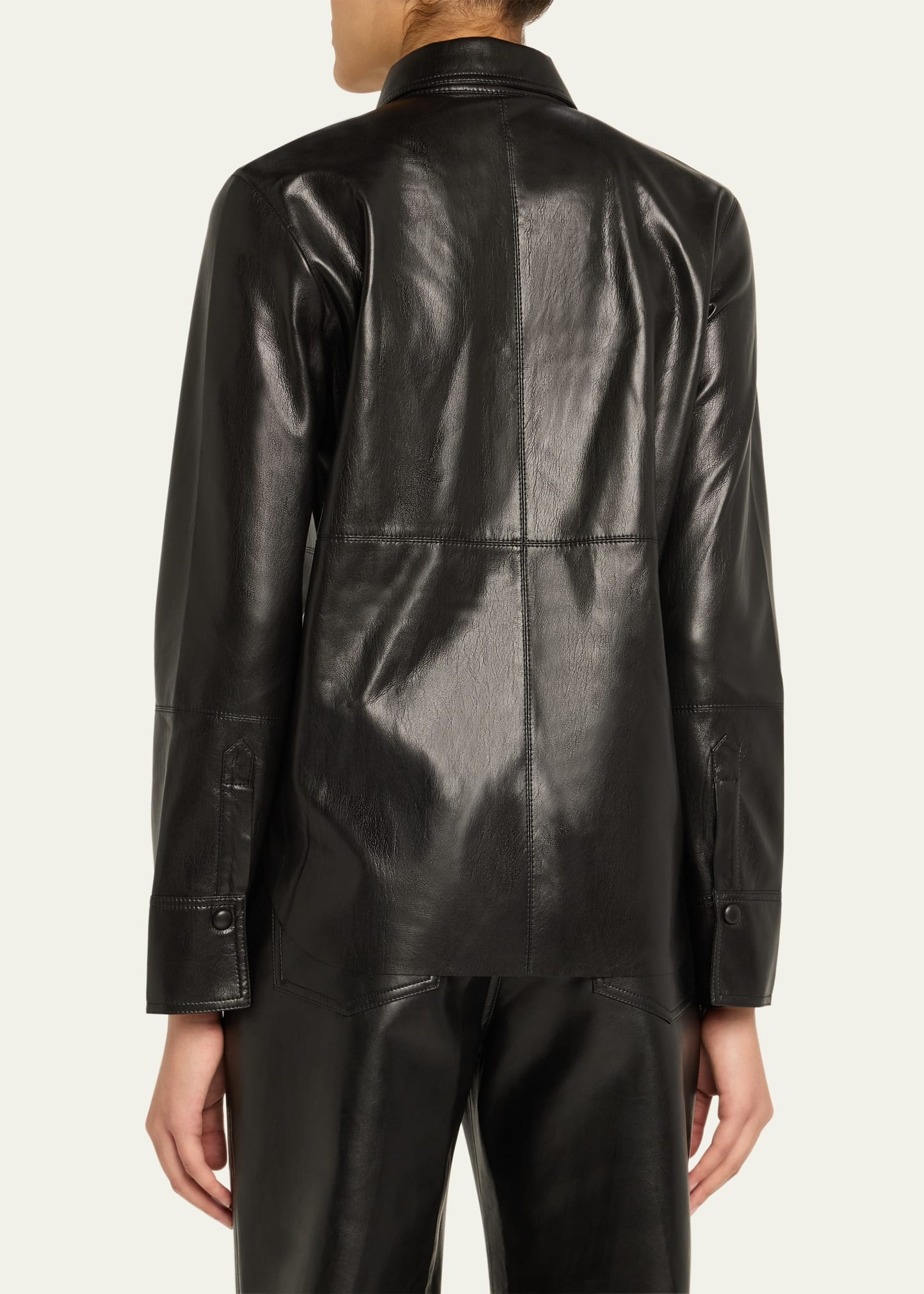 Naum Long-Sleeve Alt-Leather Shirt - 3