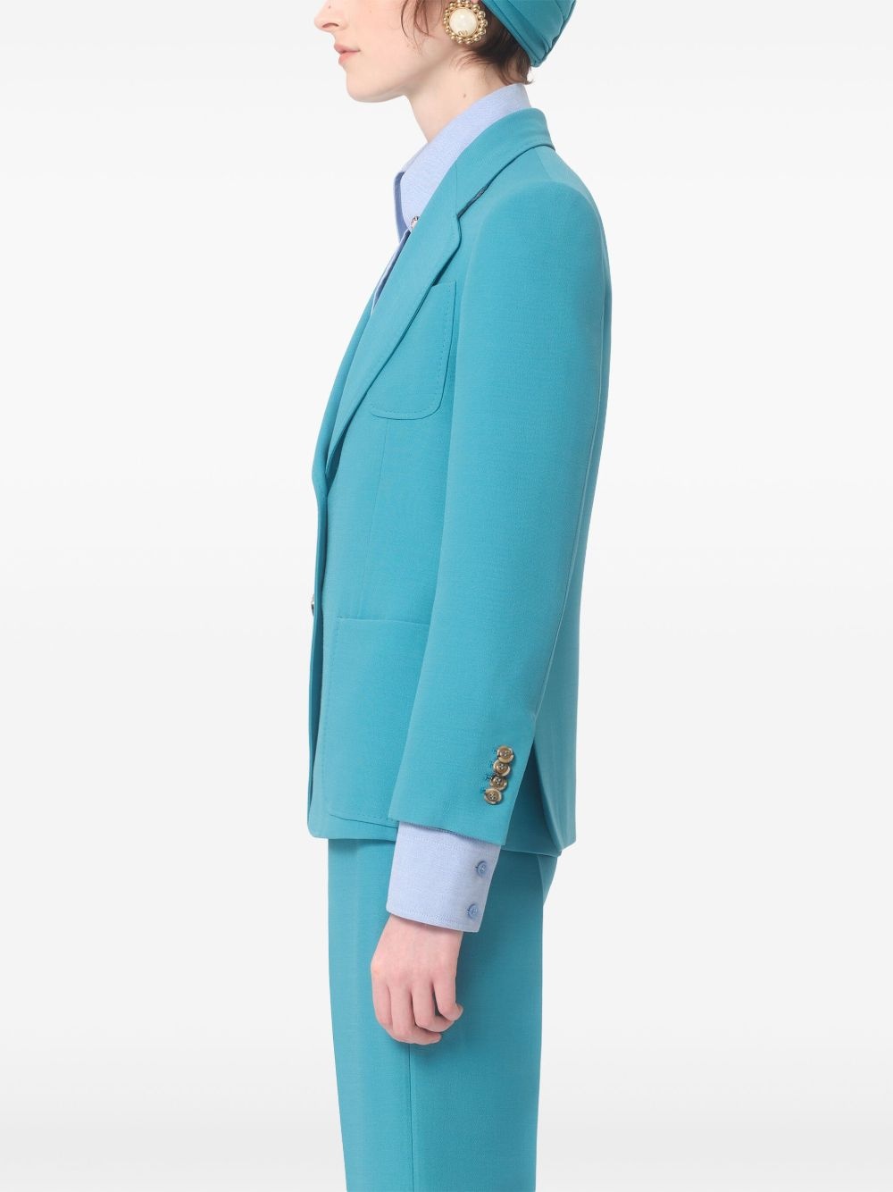 single-breasted blazer - 4