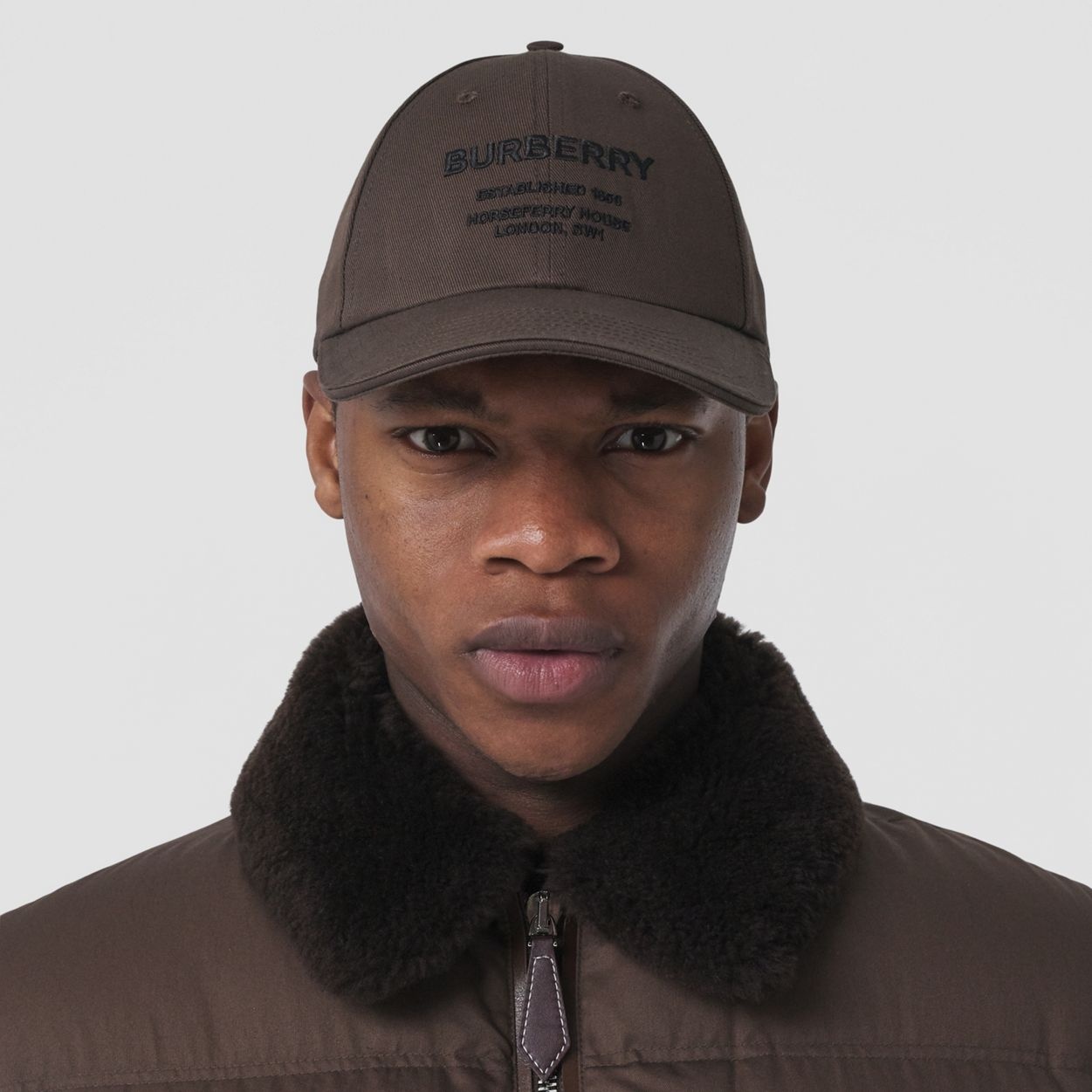 Horseferry Motif Cotton Twill Baseball Cap - 4