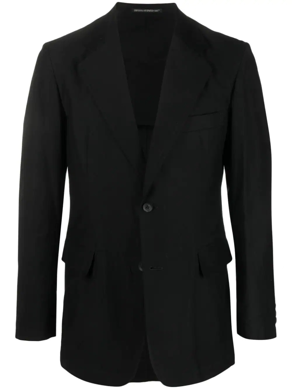 notched-lapel single-breasted blazer - 1