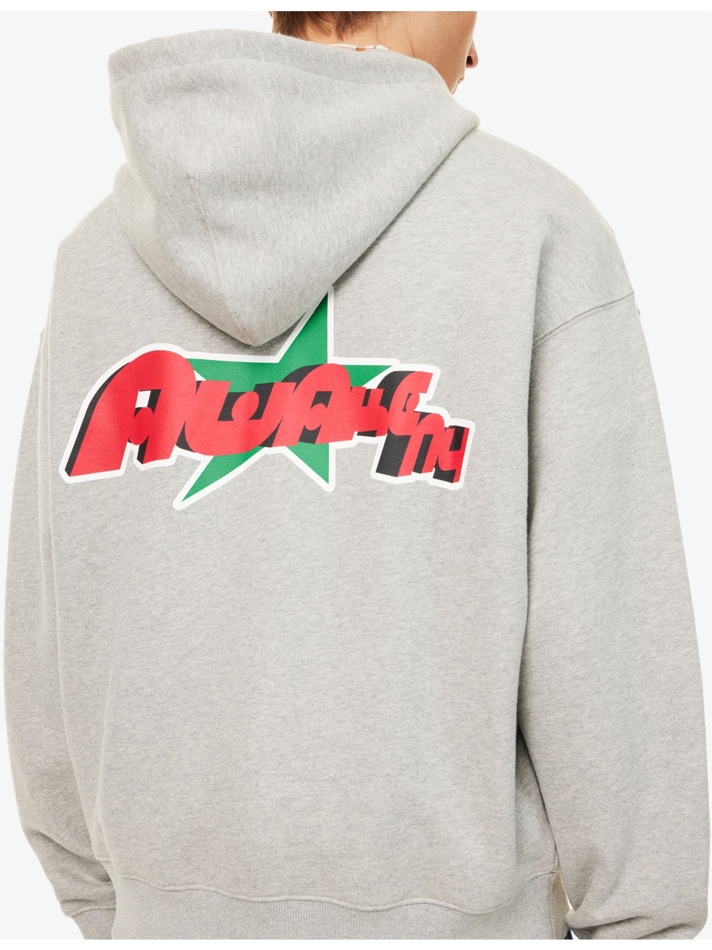 "Star ""A"" Zip-Up Brand-Print Cotton-Jersey Hoody" - 5