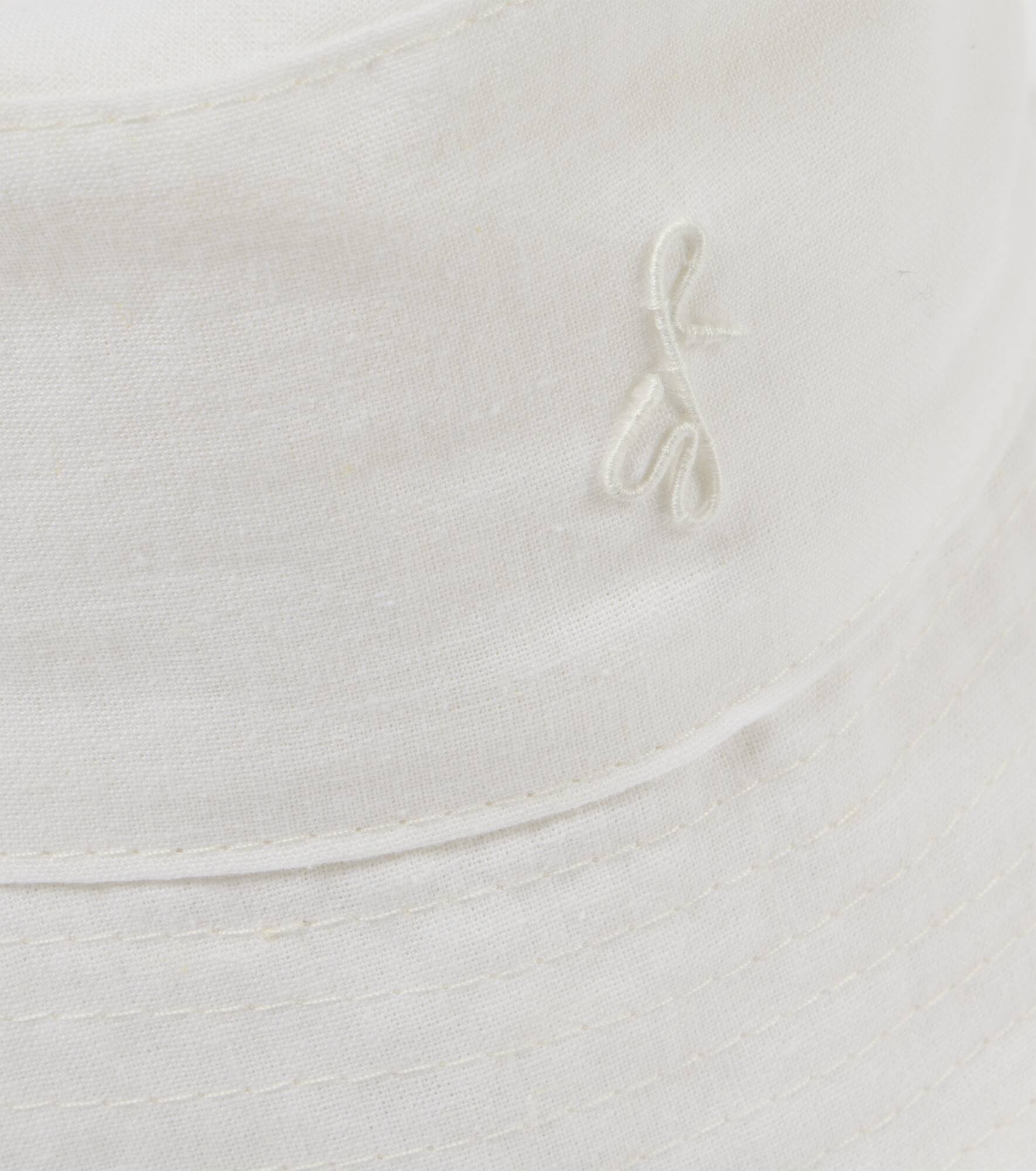 Monogram linen bucket hat - 3