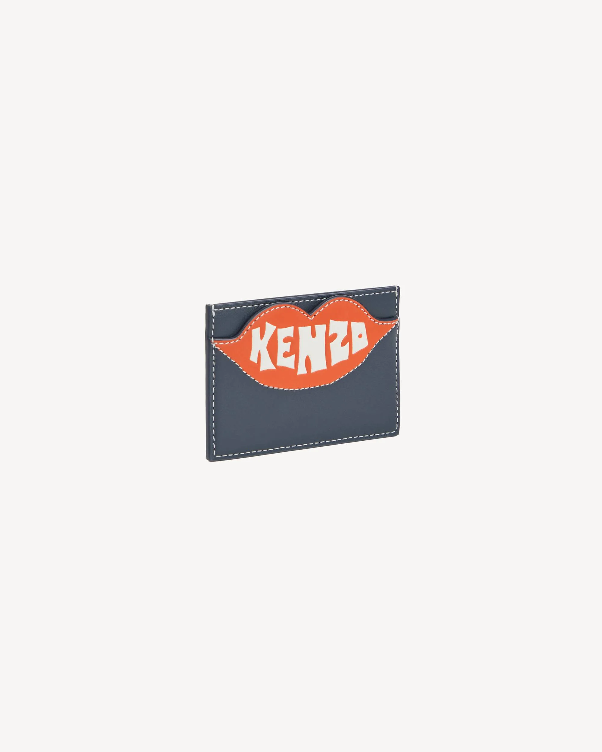 'KENZO Loves' card holder in leather - 1