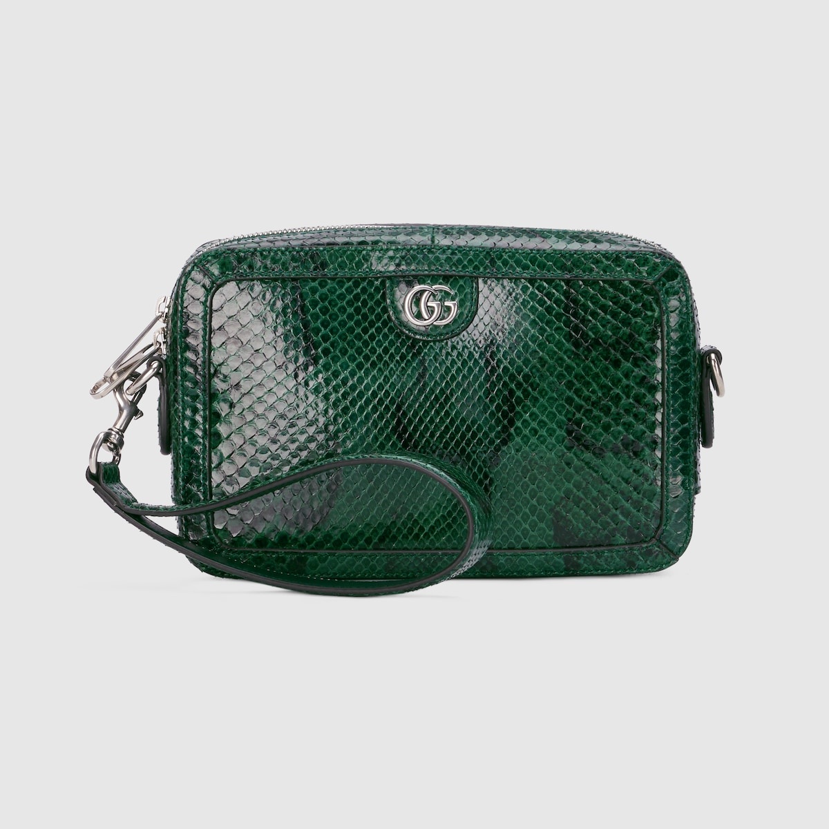 Python crossbody bag with Double G - 4