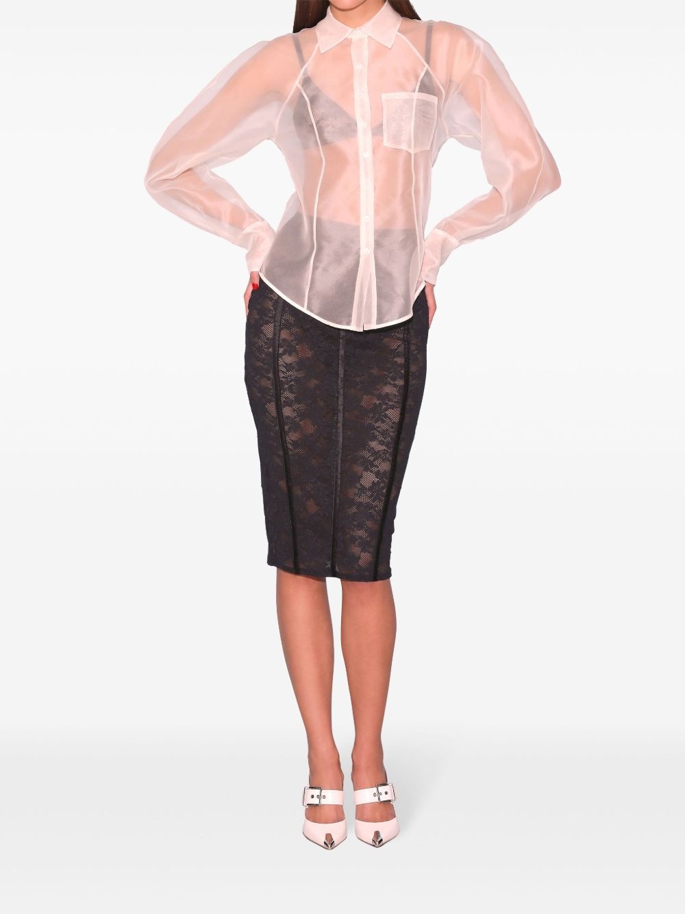 silk organza shirt - 2