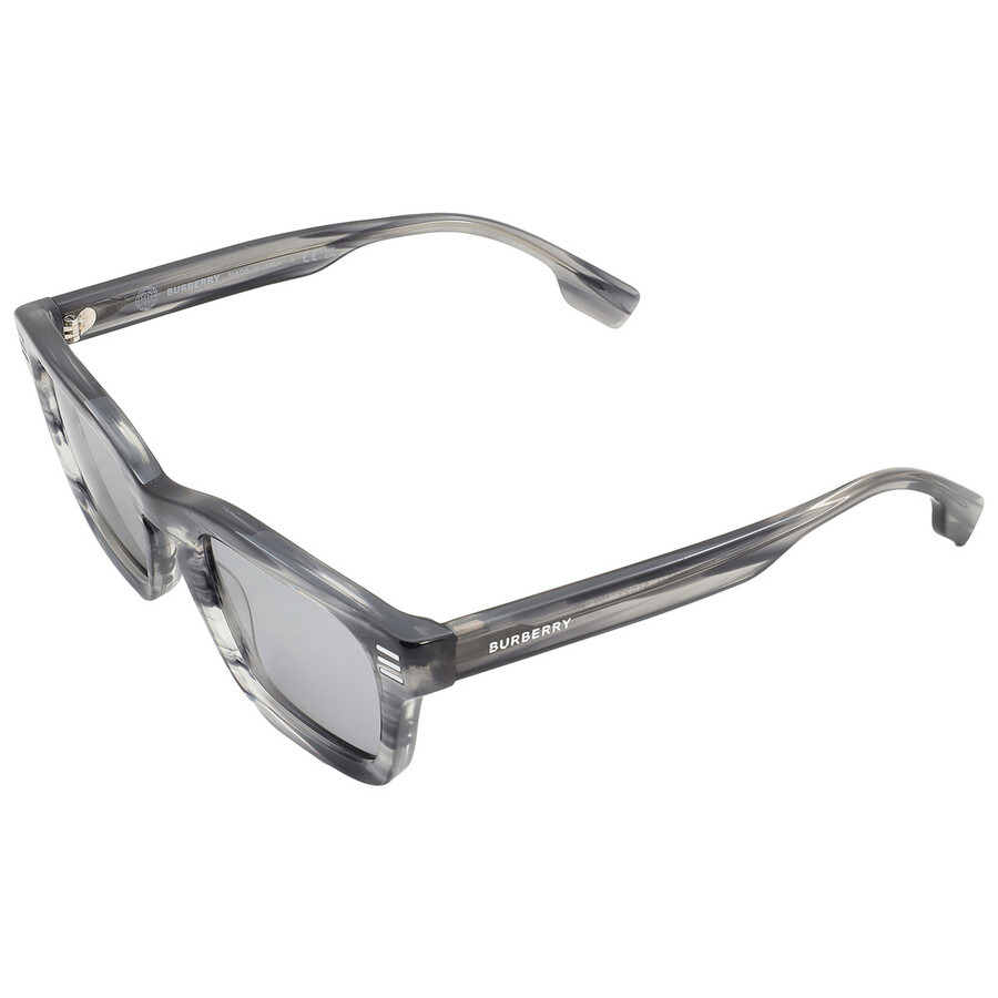 Burberry Grey Rectangular Men's Sunglasses BE4403 4097/1 51 - 4