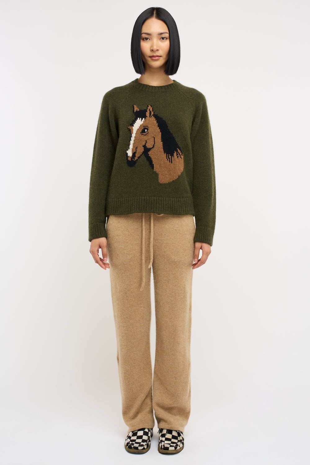 HORSEY RAGLAN CREW - 3