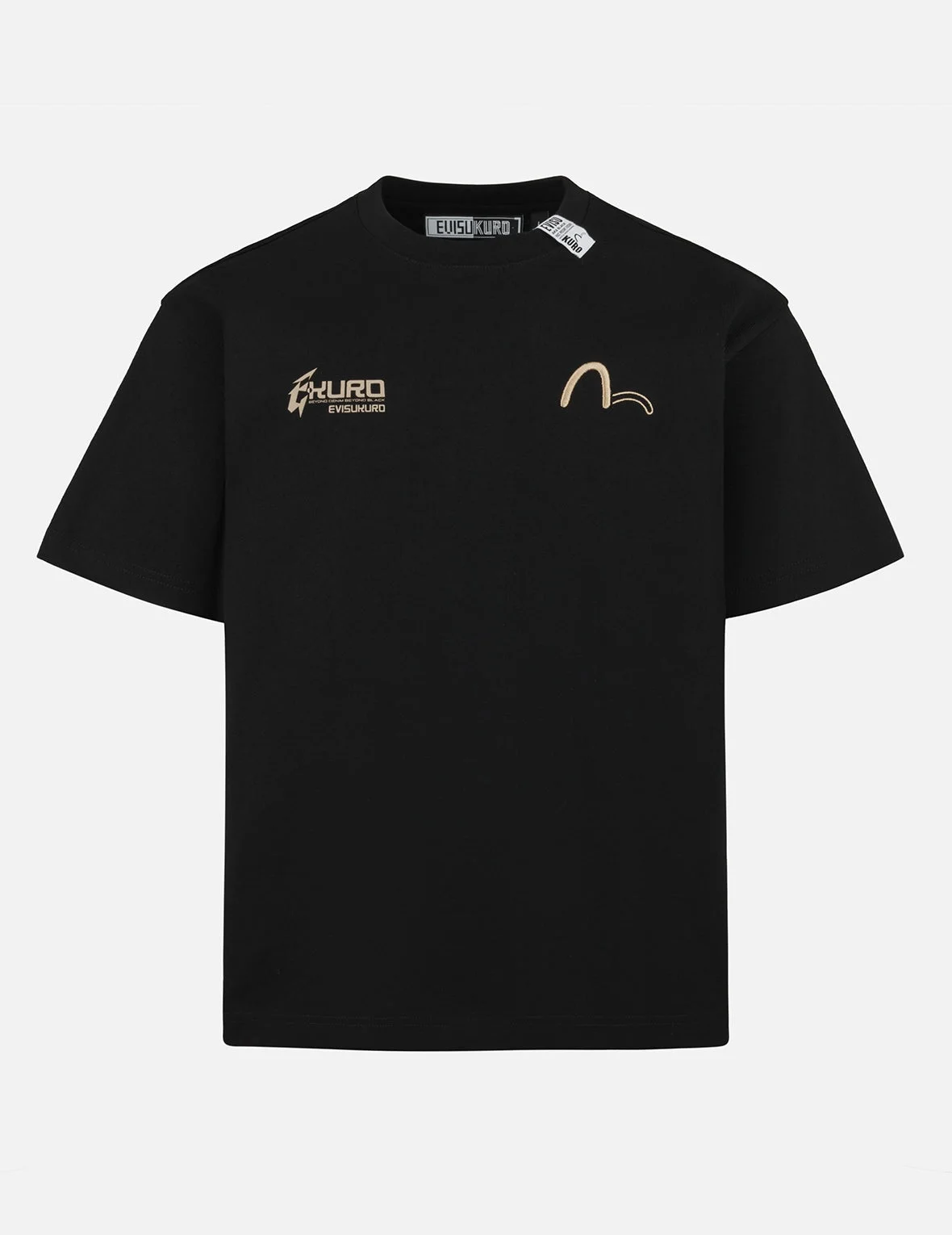 Seagull Embroidery and Logo Print Regular Fit T-shirt - 1