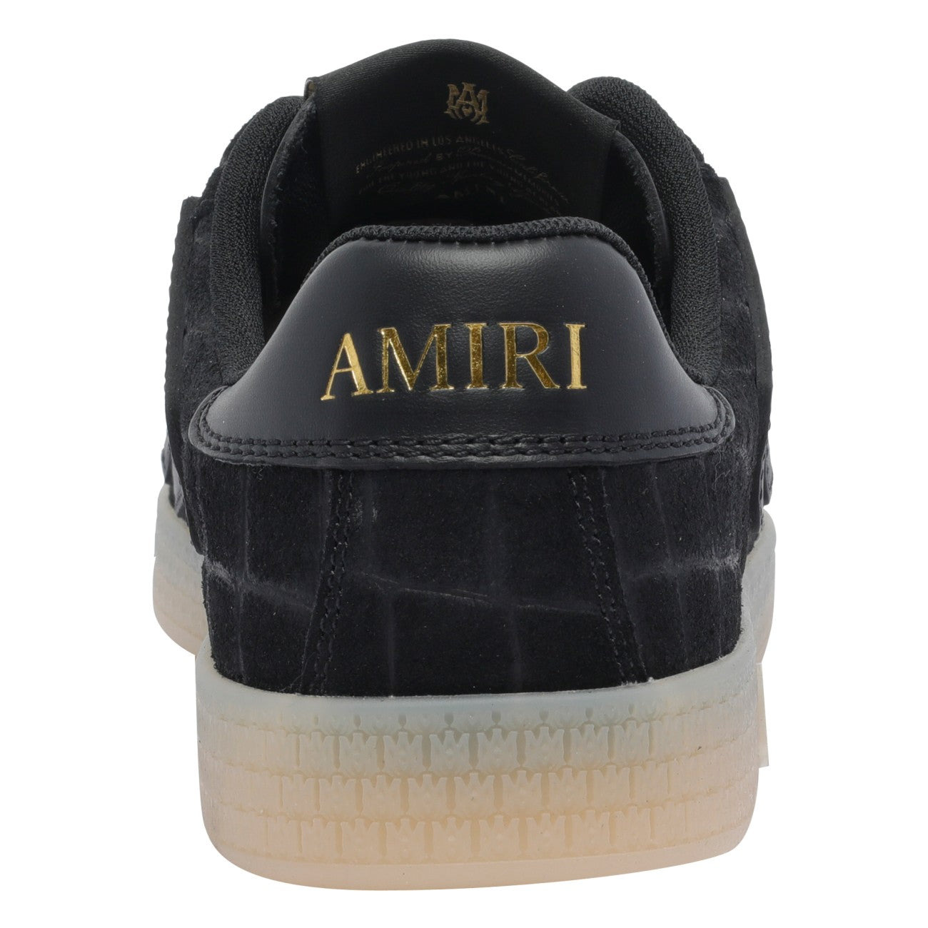 Amiri Men Croc Debossed Pacific Bones Sneakers - 4
