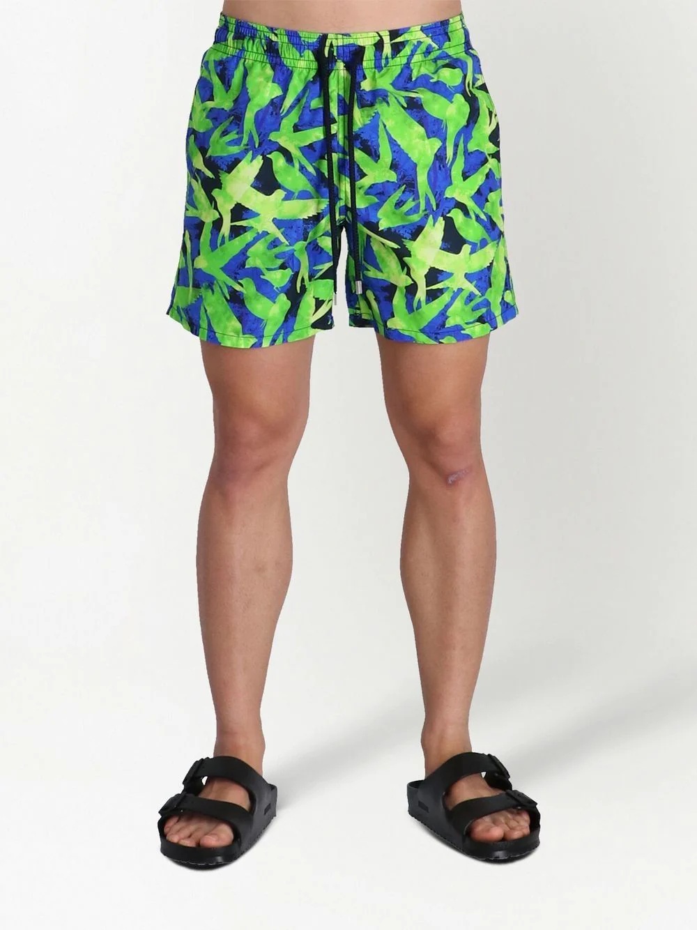 bird-print swimming shorts - 3