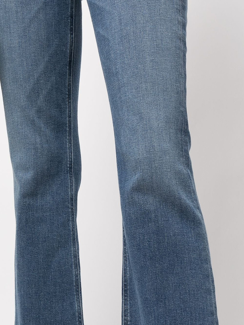 raw-cut hem denim jeans 5