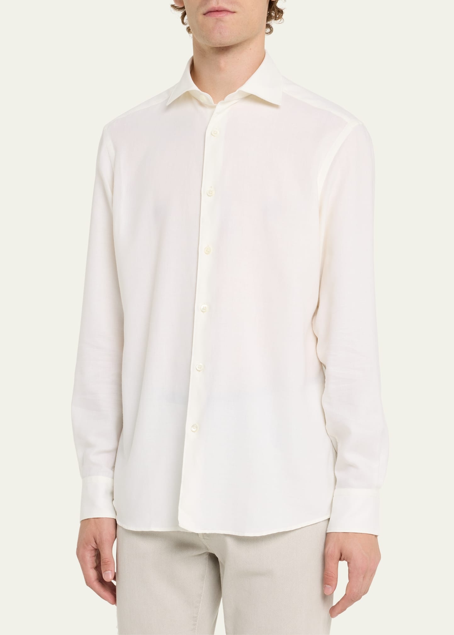 Men's Cotton-Cashmere Cashco Sport Shirt - 4