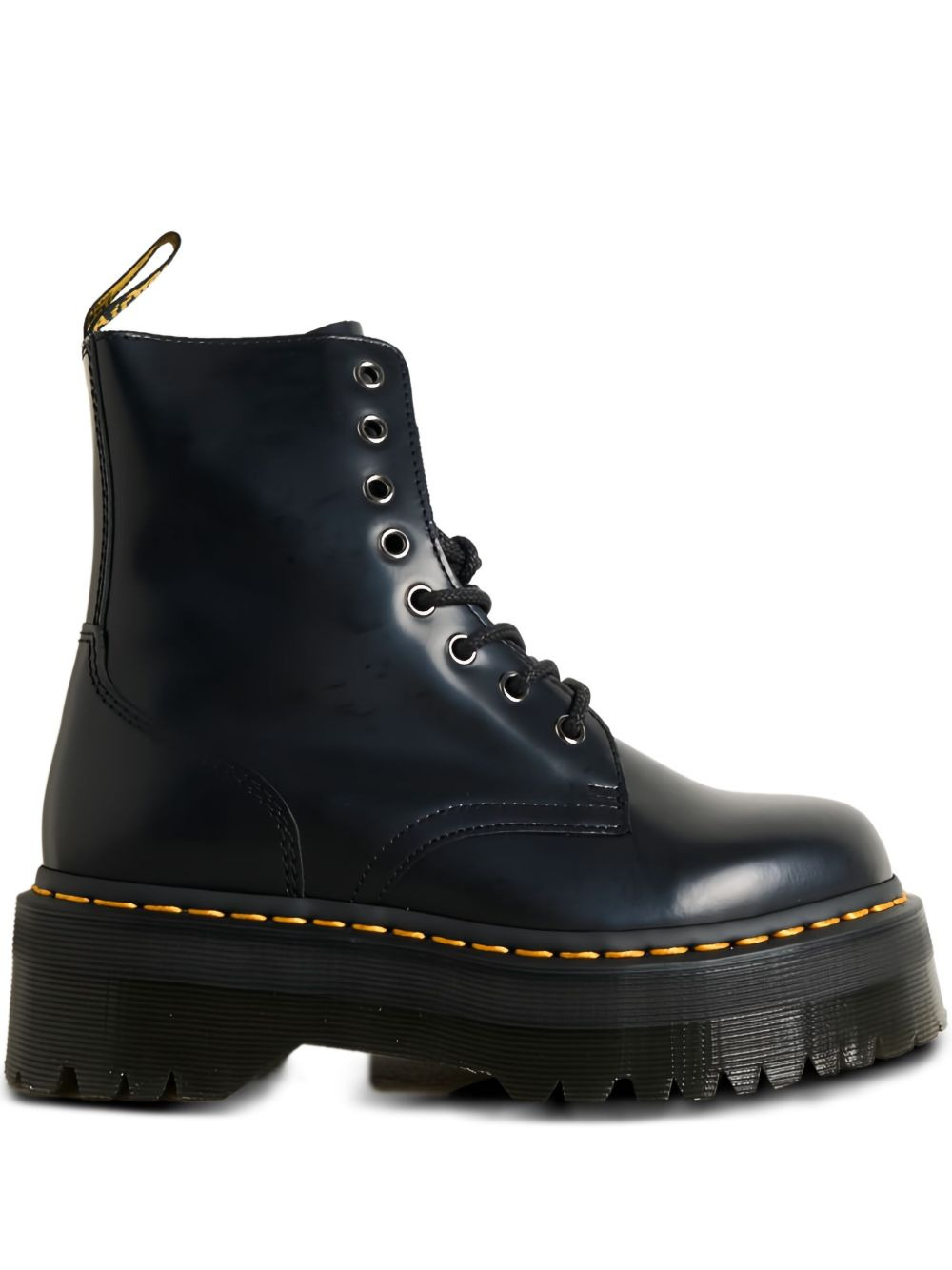 Jadon Smooth platform lace-up combat boots - 1