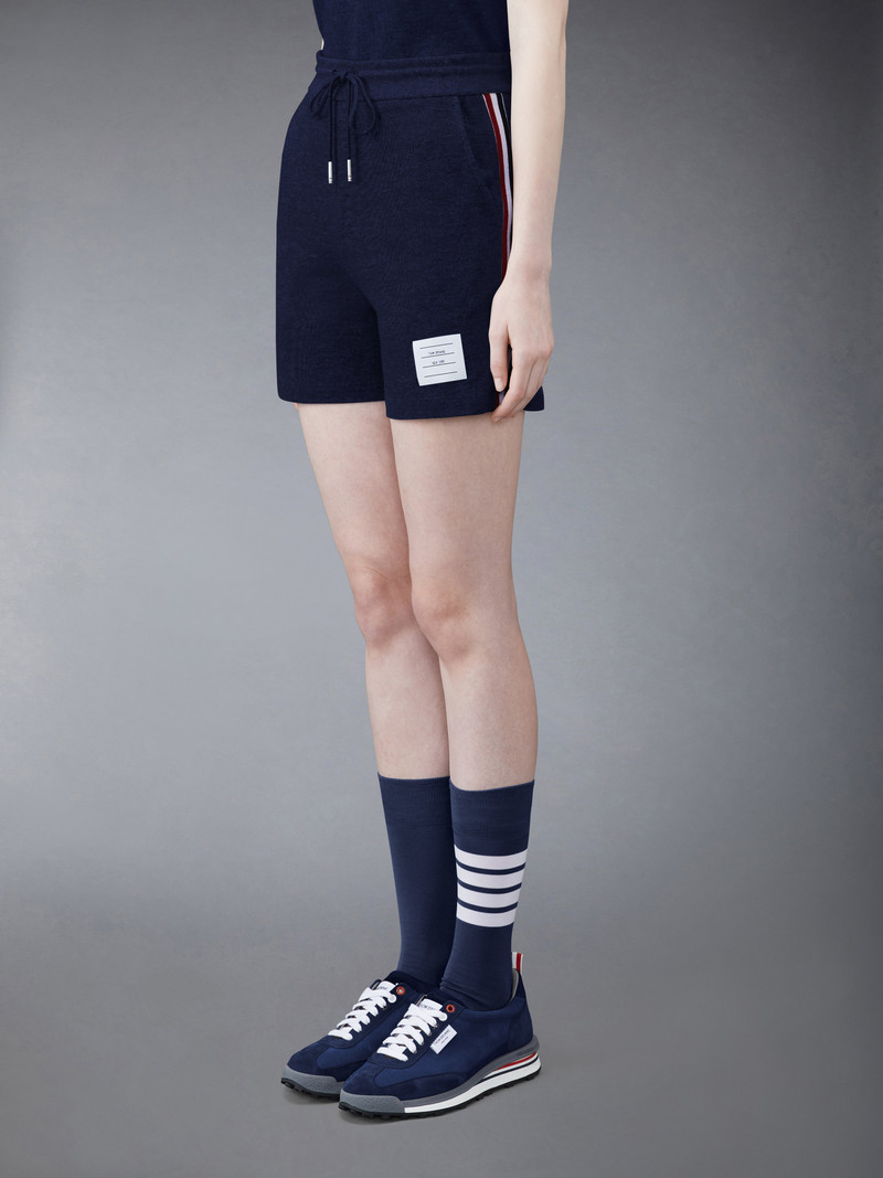 Thom Browne Rwb Stripe Piqué Shorts outlook