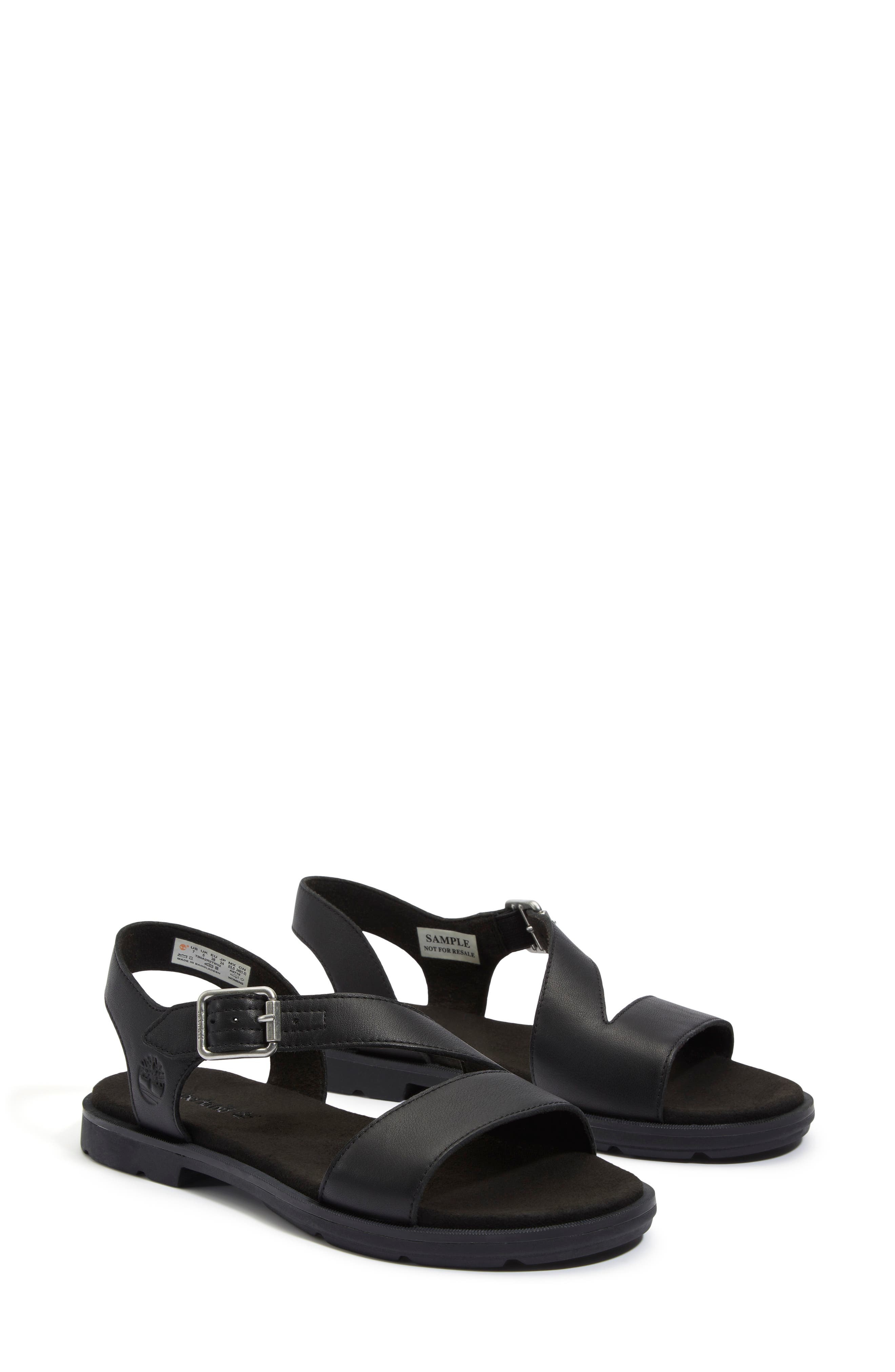 Timberland Calista Bay Sandal in Black Full Grain at Nordstrom - 8