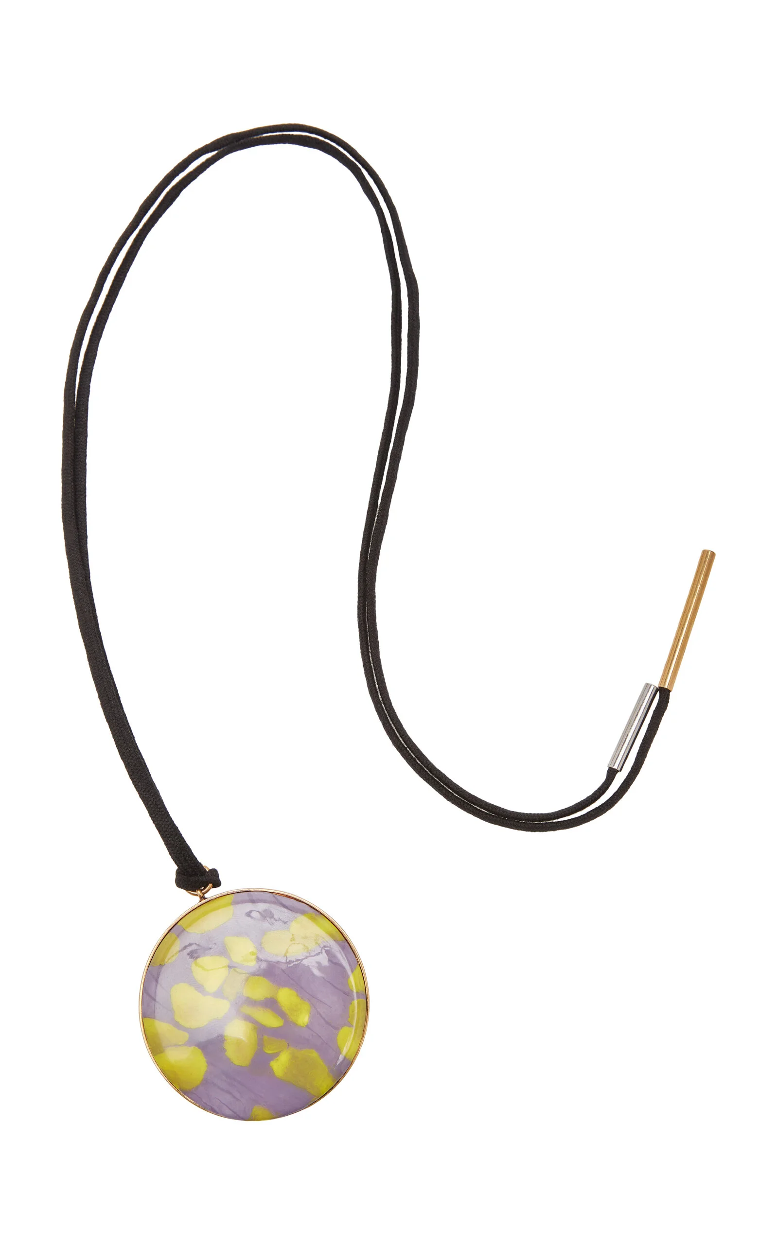 Enamel Pendant Necklace - 1