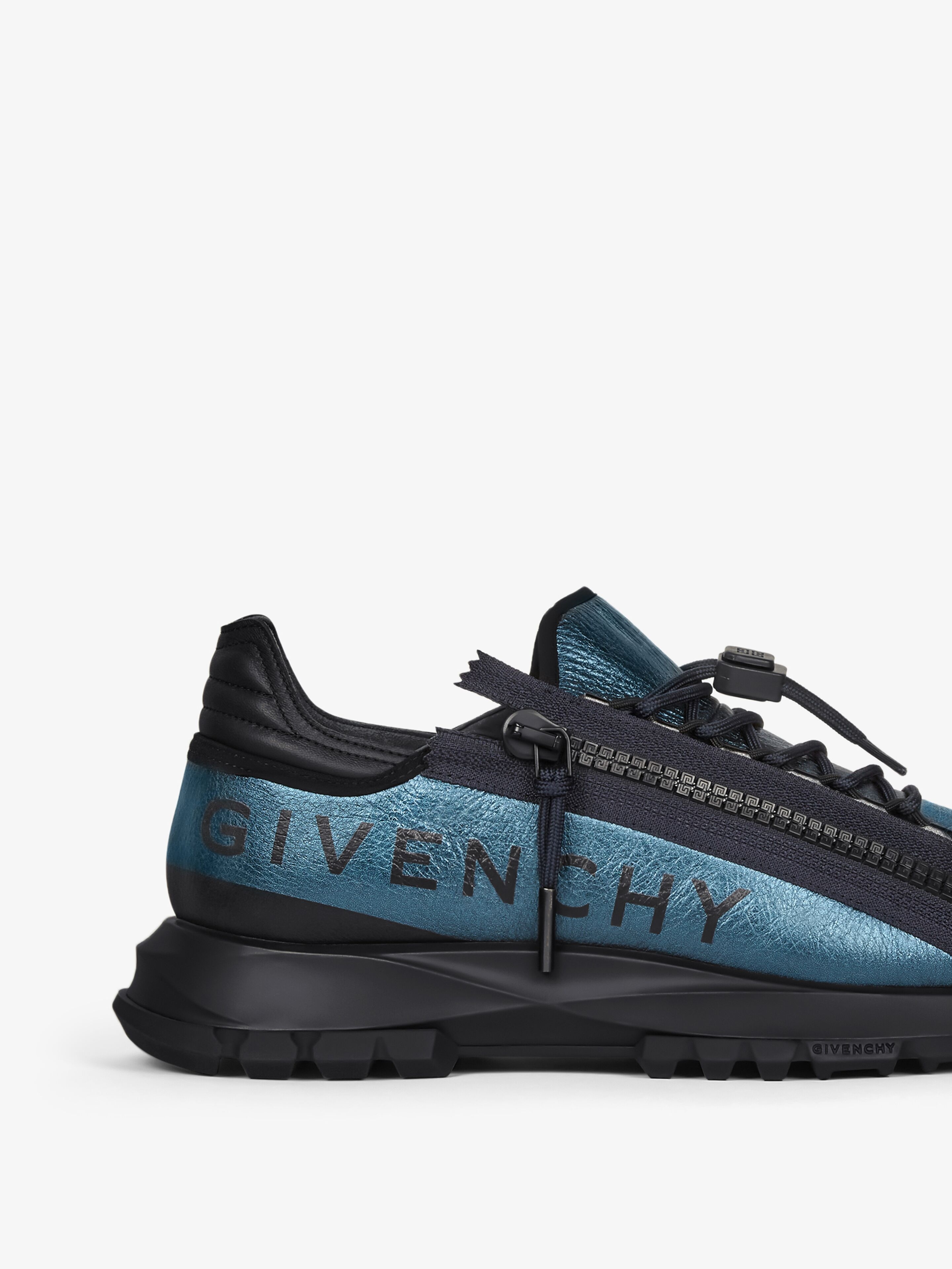 SPECTRE RUNNER SNEAKERS IN LAMINATED LEATHER WITH ZIP - 6
