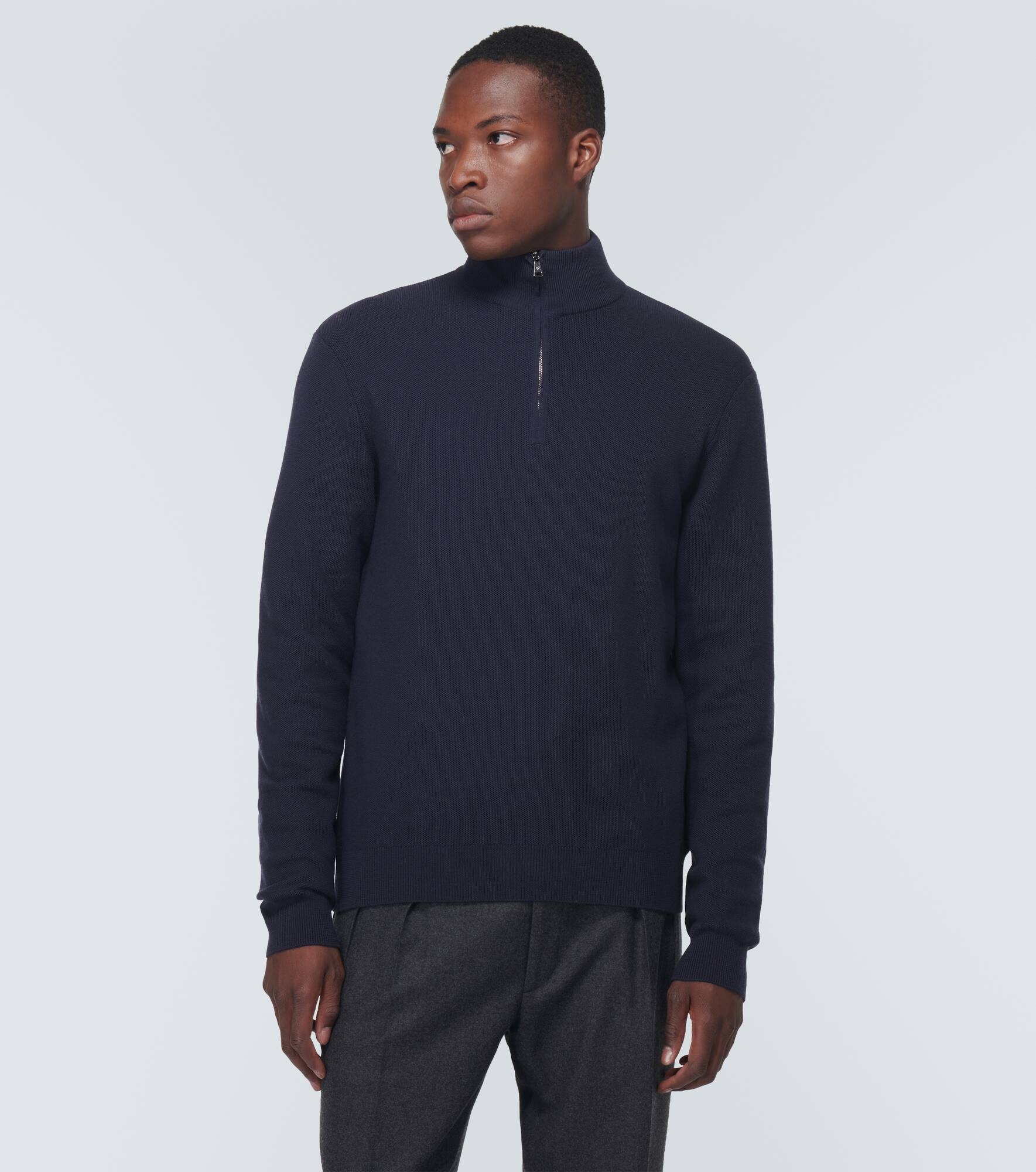 Wool half-zip sweater - 3