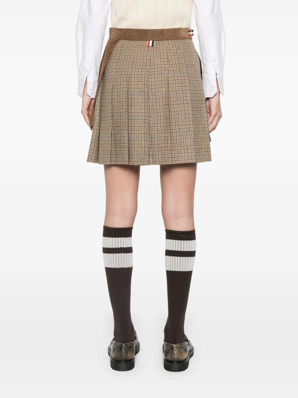 THOM BROWNE - Women Mini Wrap Pleated Skirt - 3