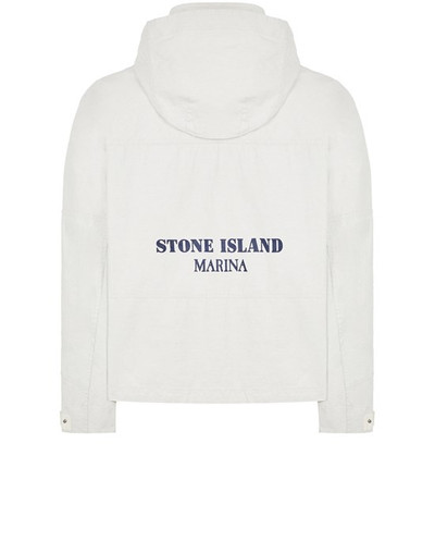 Stone Island 418X1 STONE ISLAND MARINA_RAW PLATED LINEN WHITE outlook