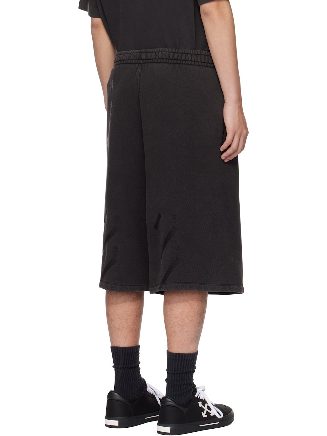 Black BW S.Matthew Over Sweat Shorts - 3