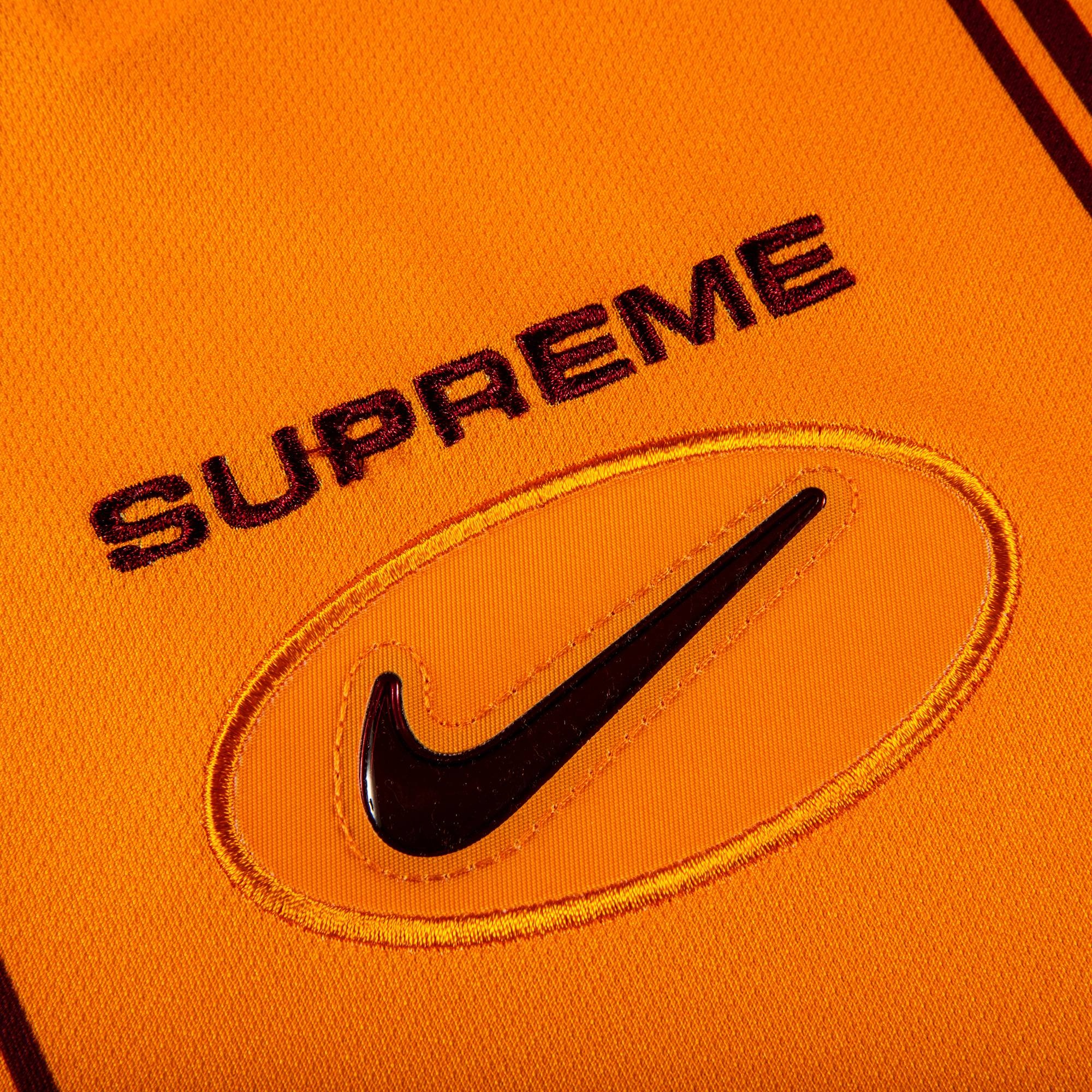 Supreme x Nike Jewel Stripe Soccer Jersey 'Orange' - 2