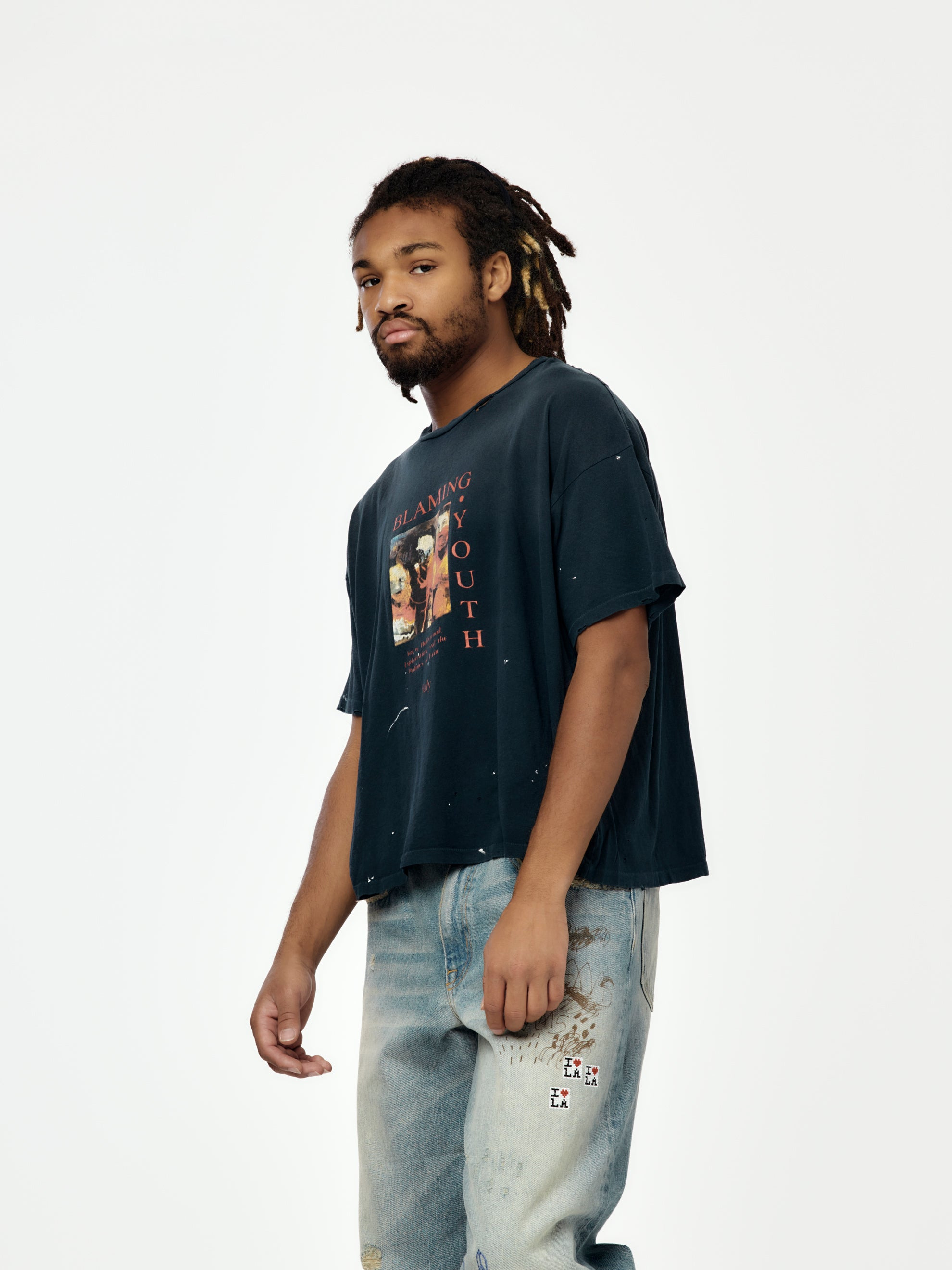 BLAMING YOUTH TEE (VINTAGE BLACK) - 2