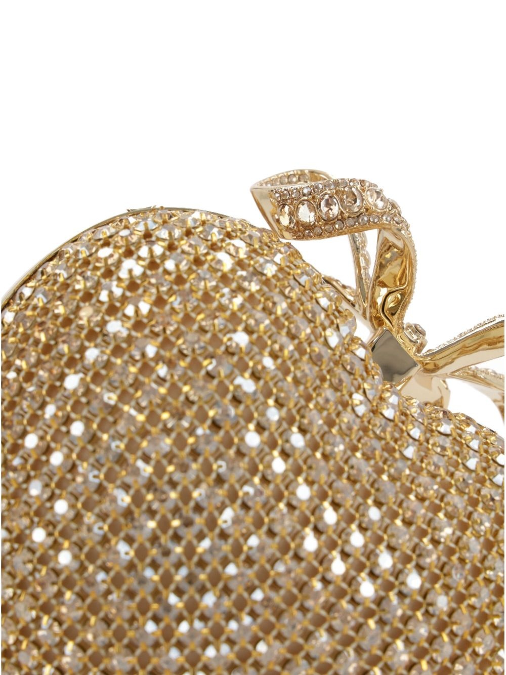heart-shaped crystal clutch - 4