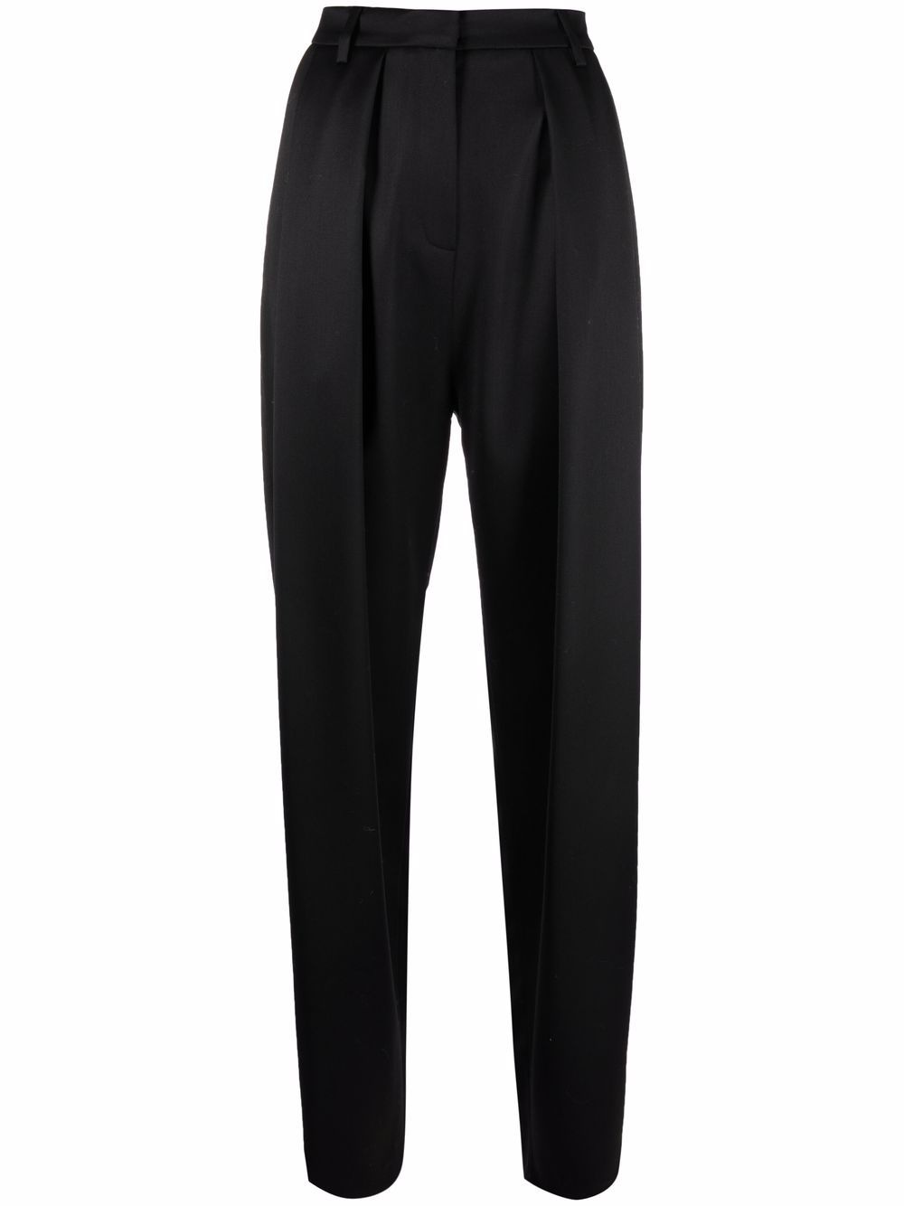 high-waisted oversize tapered trousers - 1