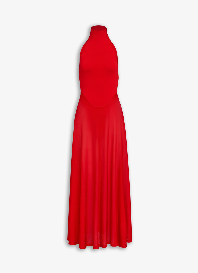 SHINY FLARED DRESS - 1
