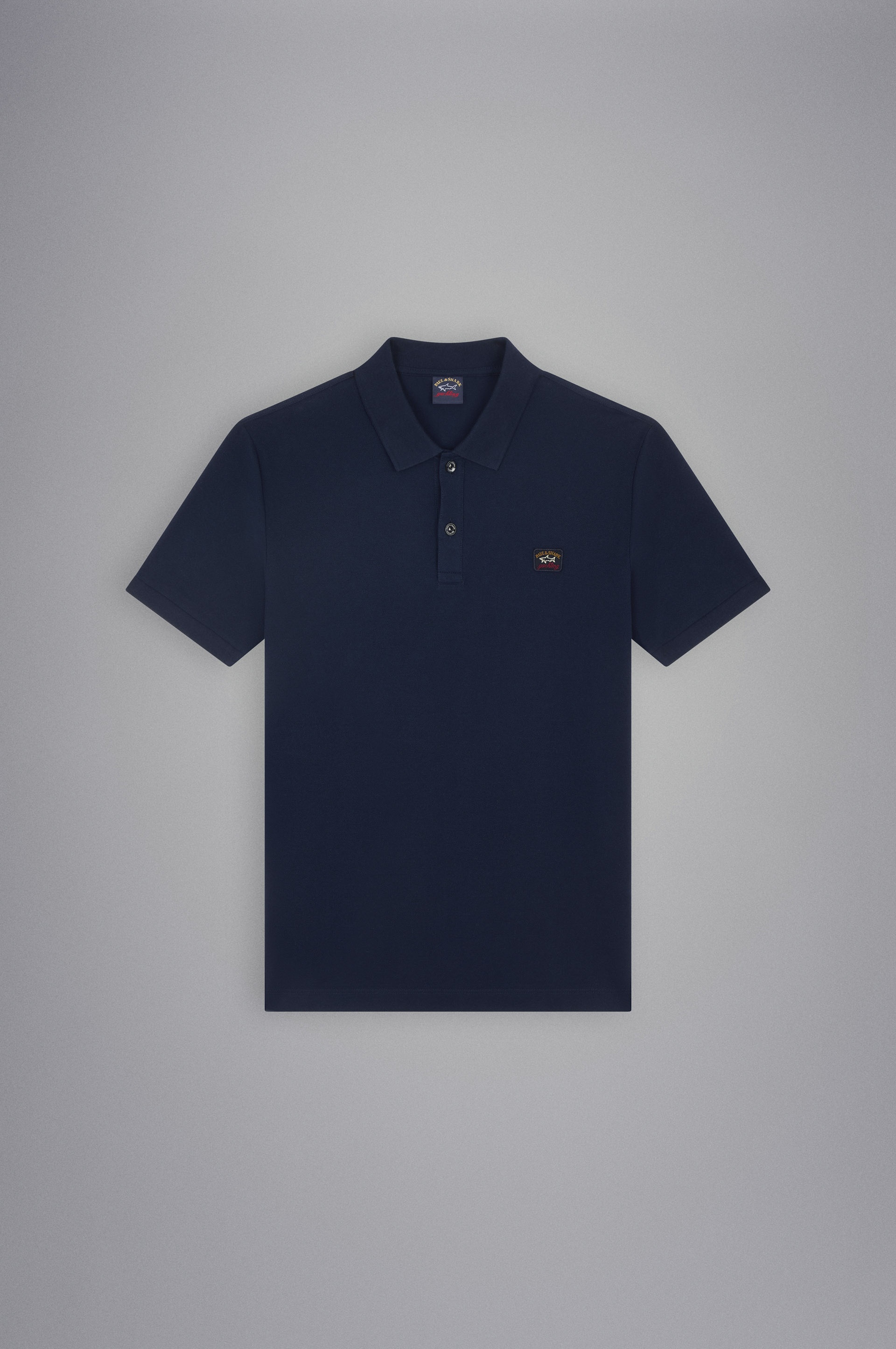 ORGANIC COTTON PIQUÉ POLO WITH ICONIC BADGE - 1