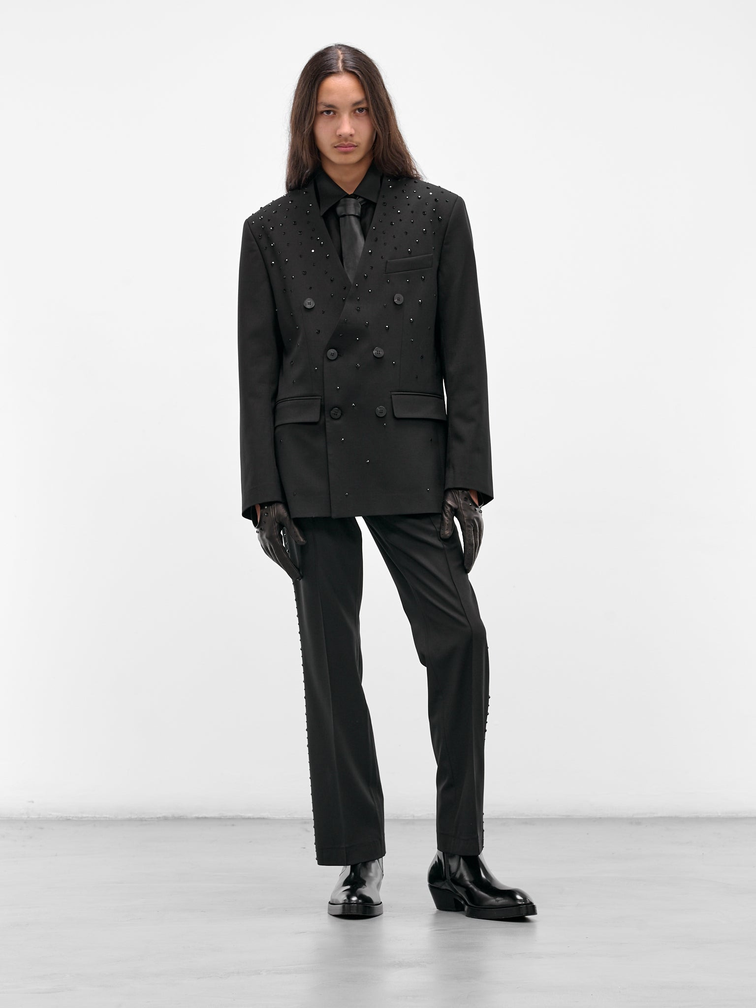 Swarovski Embellished Double-Breasted Blazer - 6