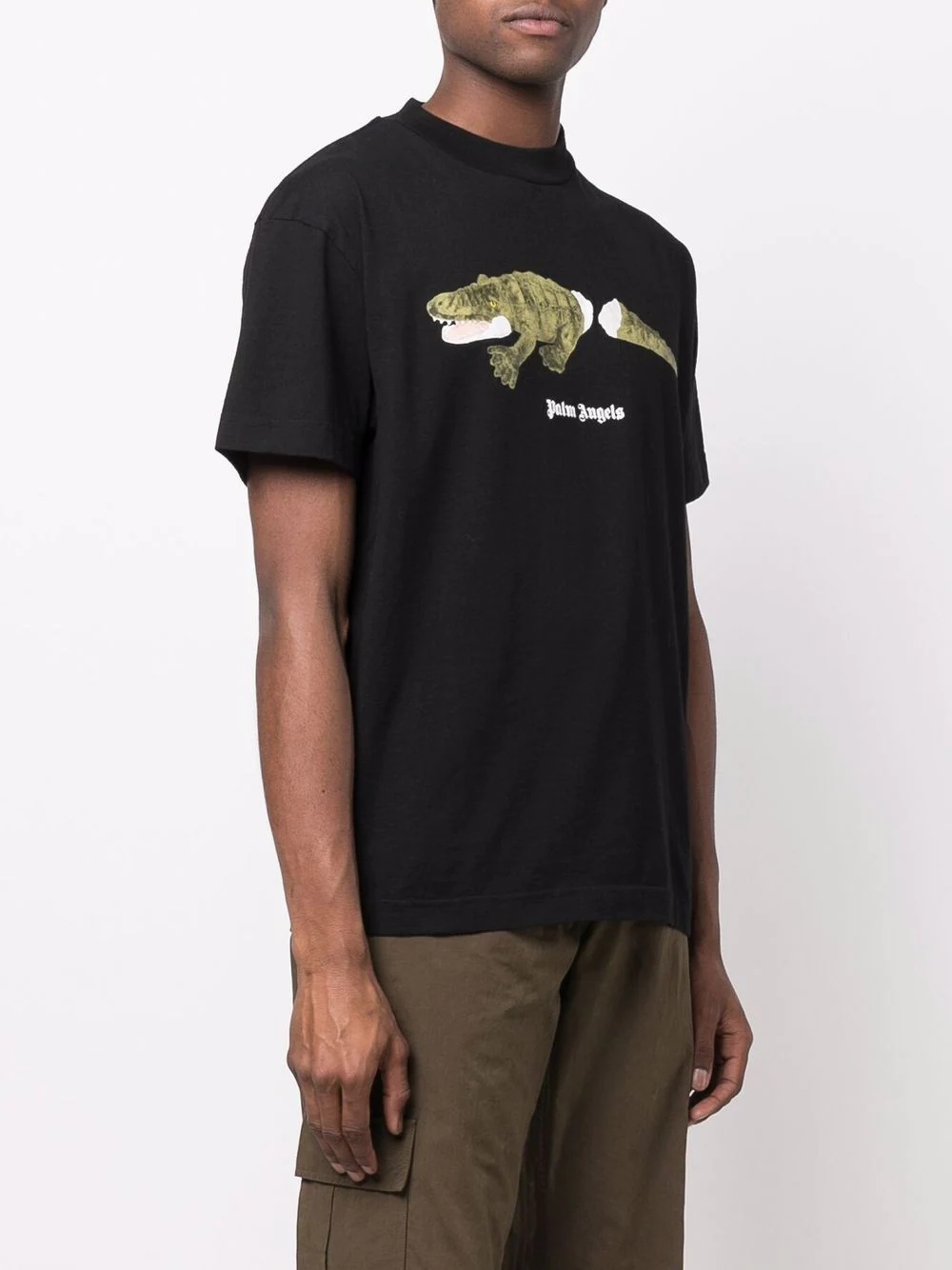 crocodile-print cotton T-shirt - 3