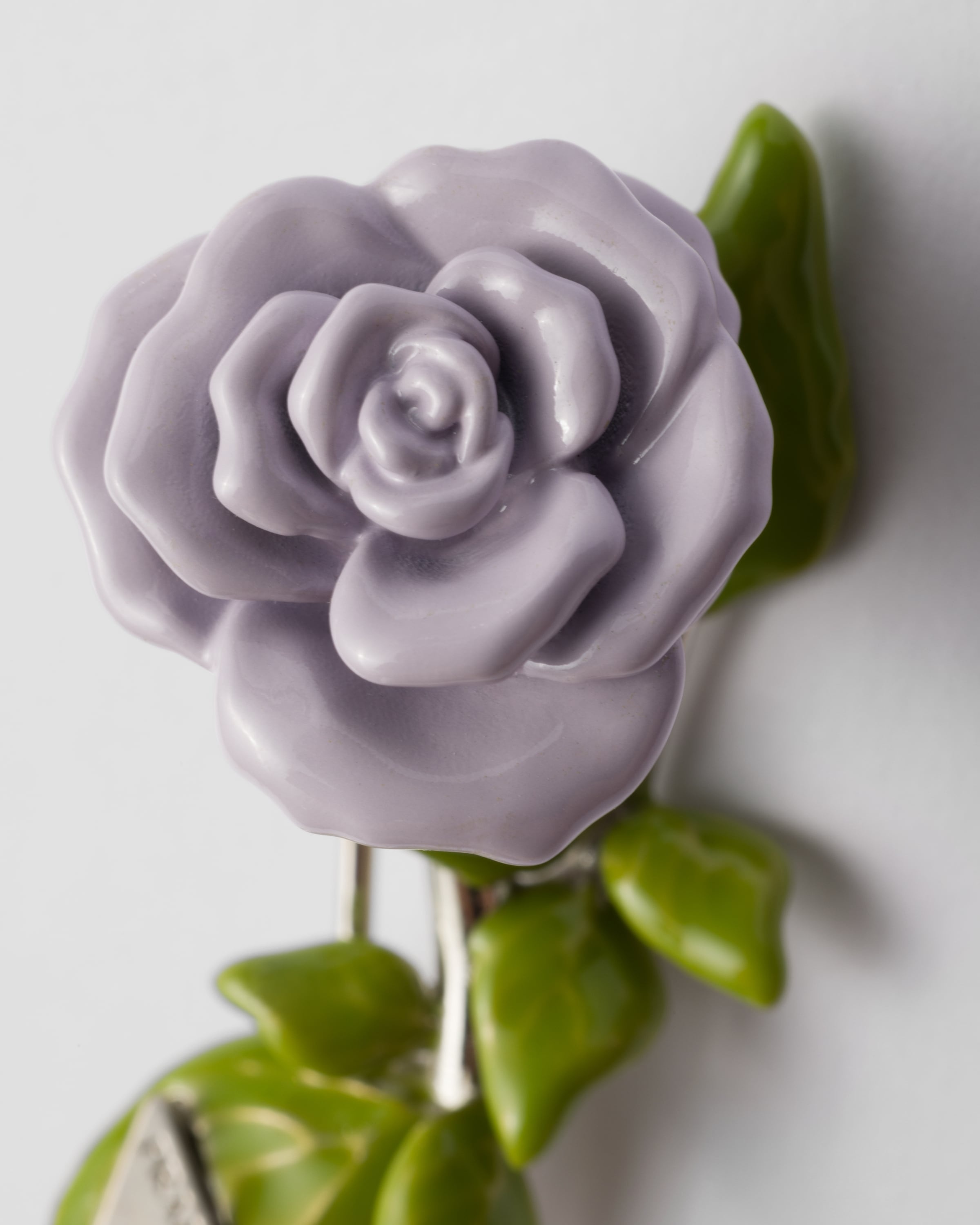 Enamelled metal hair clip - 2