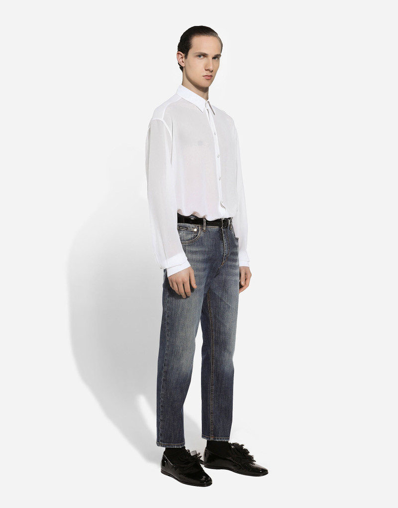 Loose stretch denim jeans 5