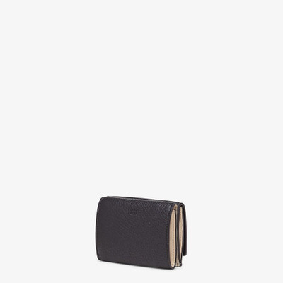 FENDI Black leather wallet outlook