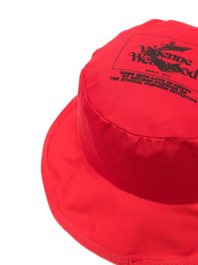 Vivienne Westwood logo-print reversible bucket hat outlook