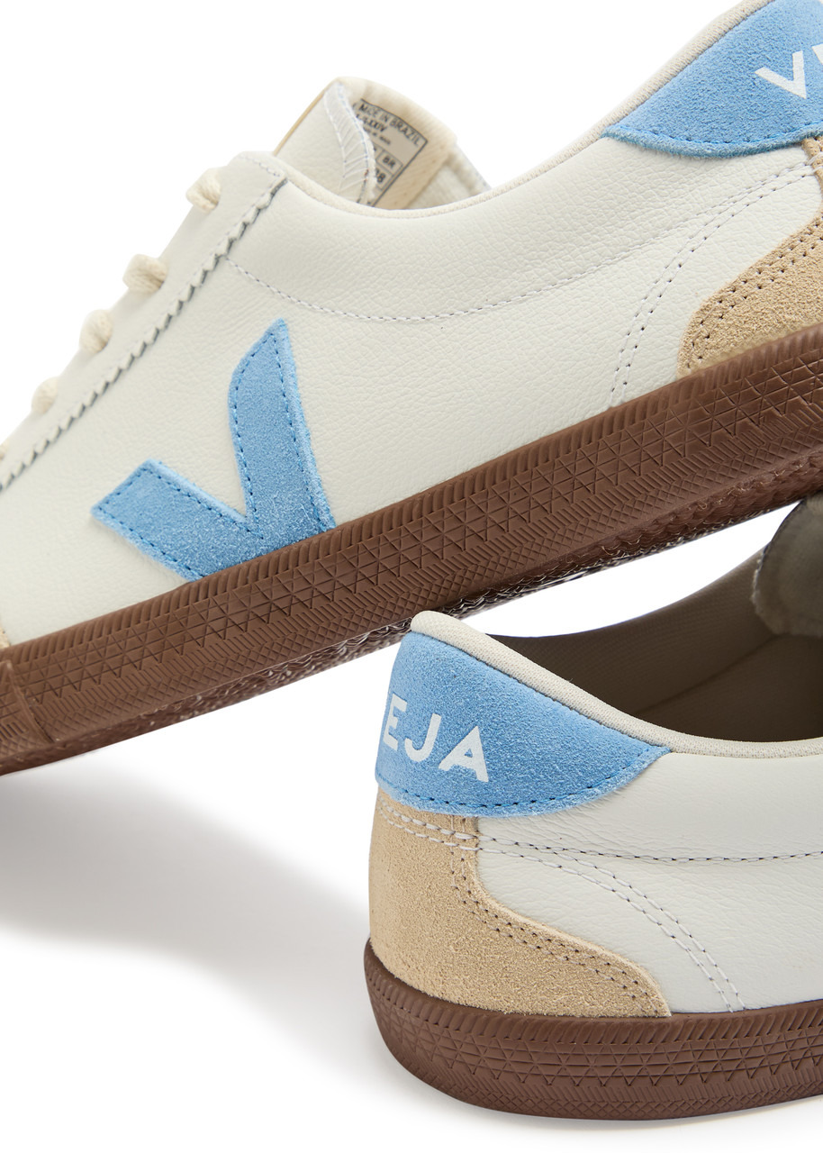 Veja Volley Panelled Grained Leather Sneakers - 4
