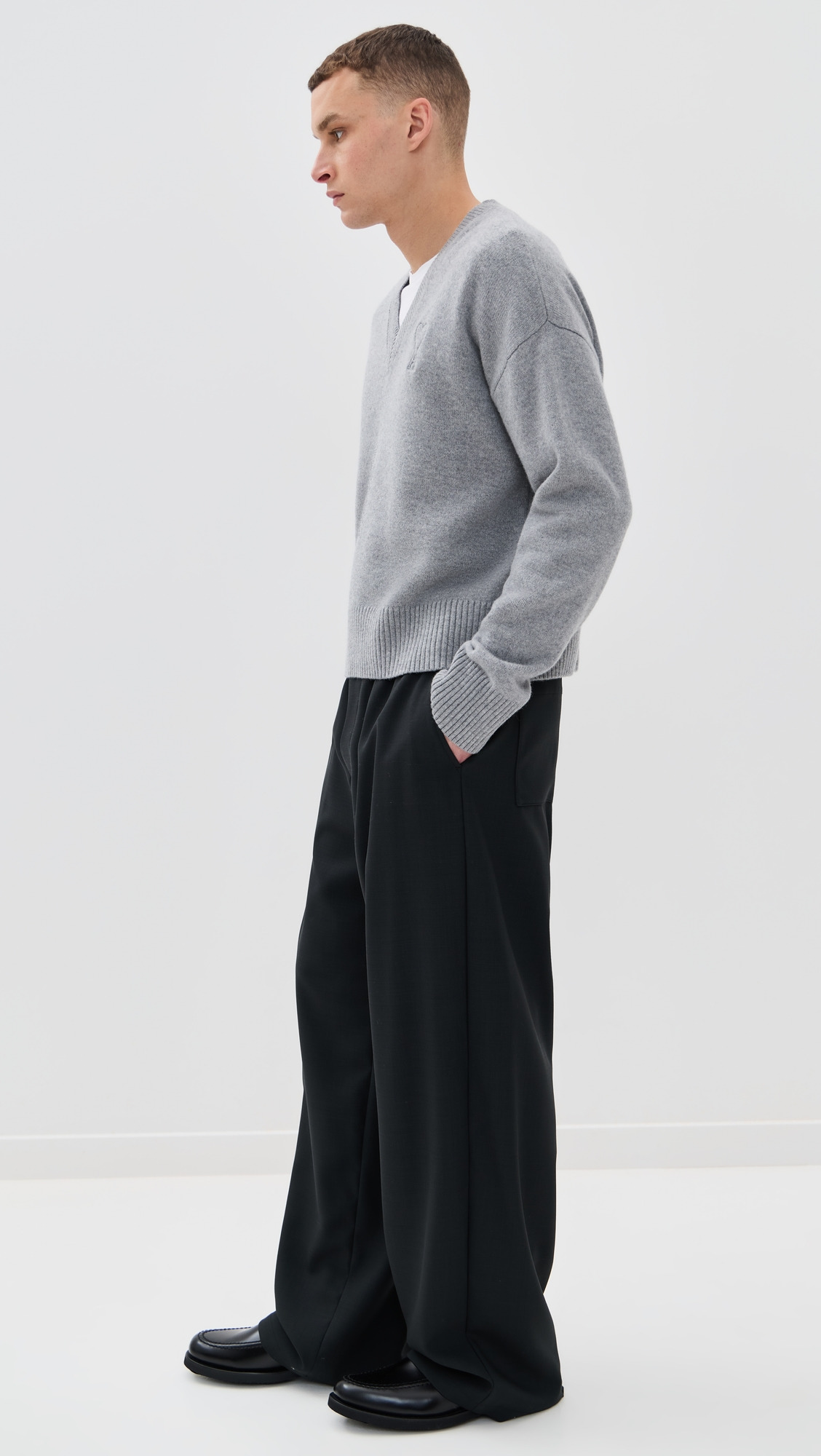 Wool and Cashmere Knit Sweater - 3