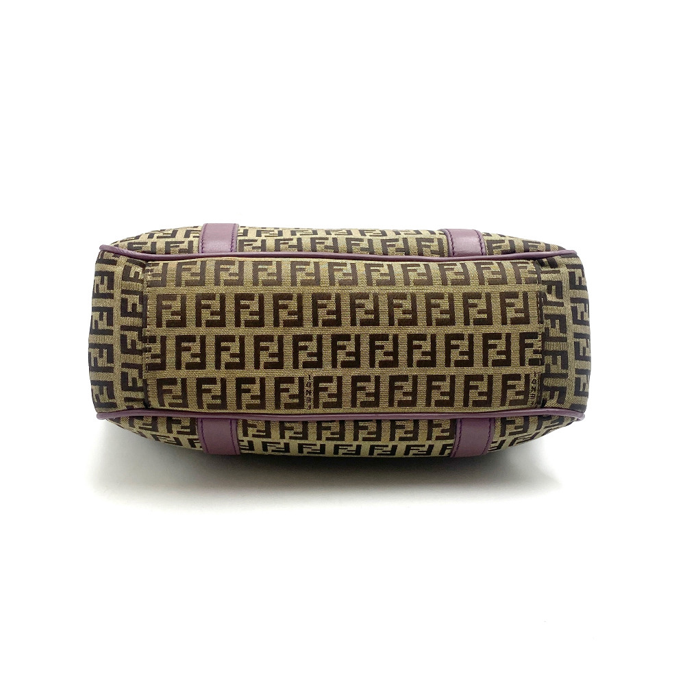 Fendi Beige Zucchini Fabric Shopper Bag - 6