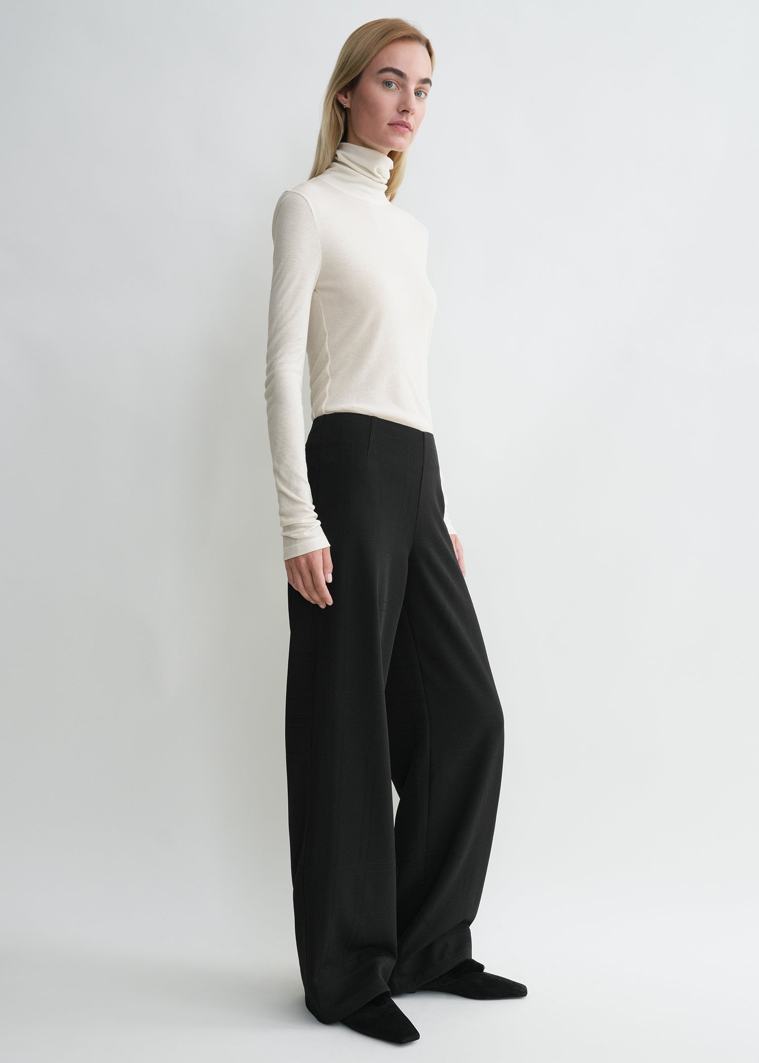 Monogram cady trousers black - 3
